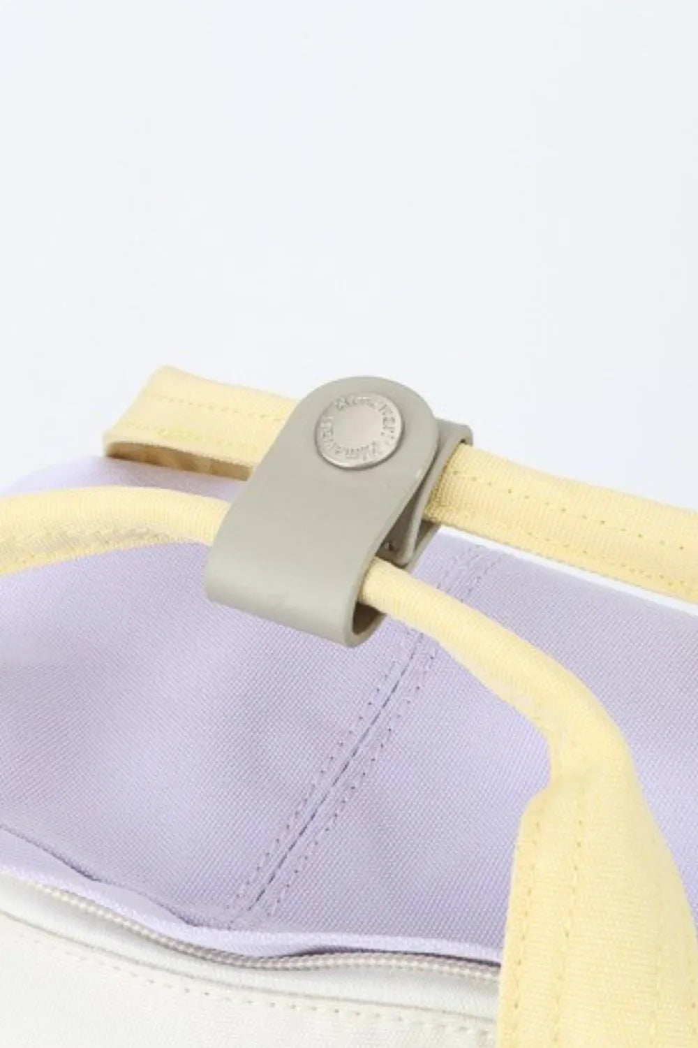 Himawari water-resistant nylon backpack with scratch-proof contrast and leather details.