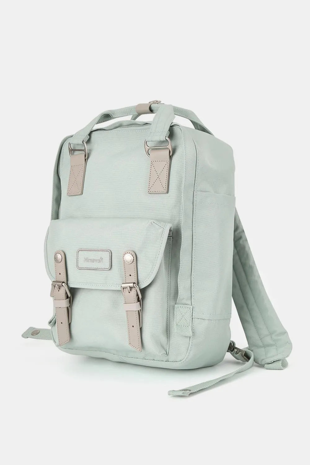 Himawari water-resistant nylon backpack in large size with scratch-proof contrast details.