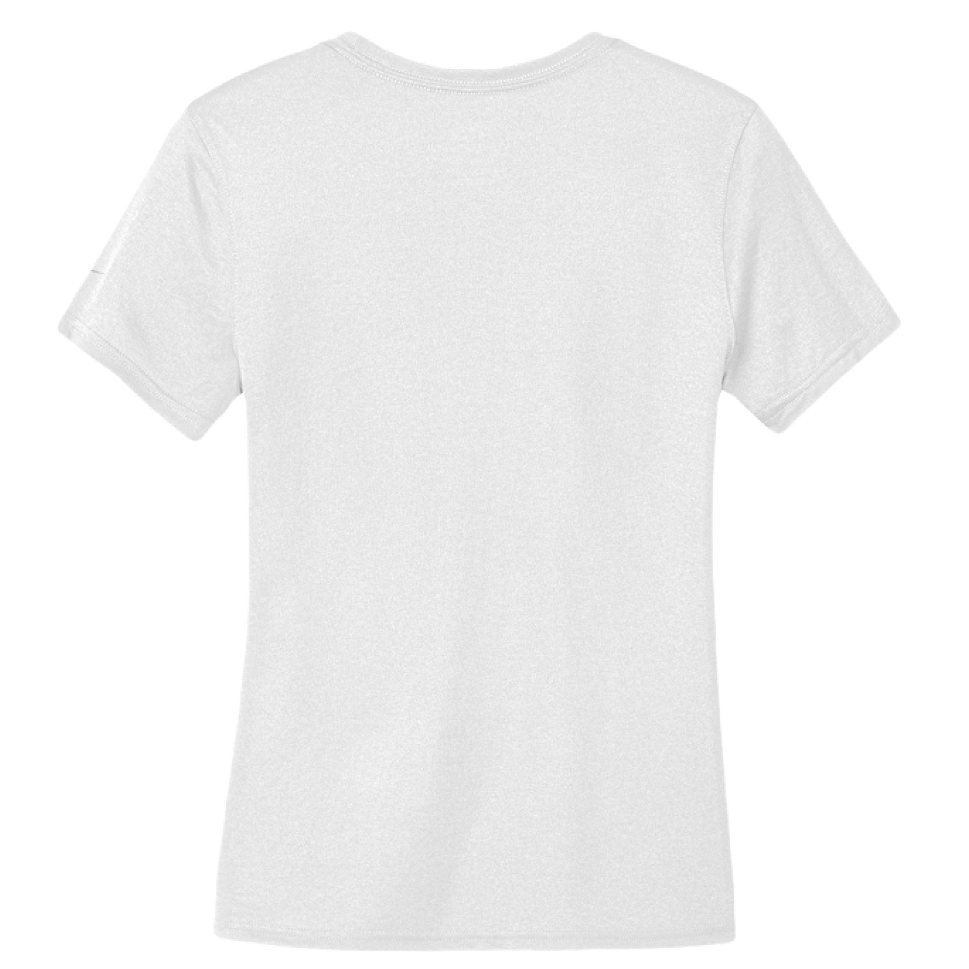 Women's powder blue Nike Dri-FIT Legend Tee with Ole Miss design.