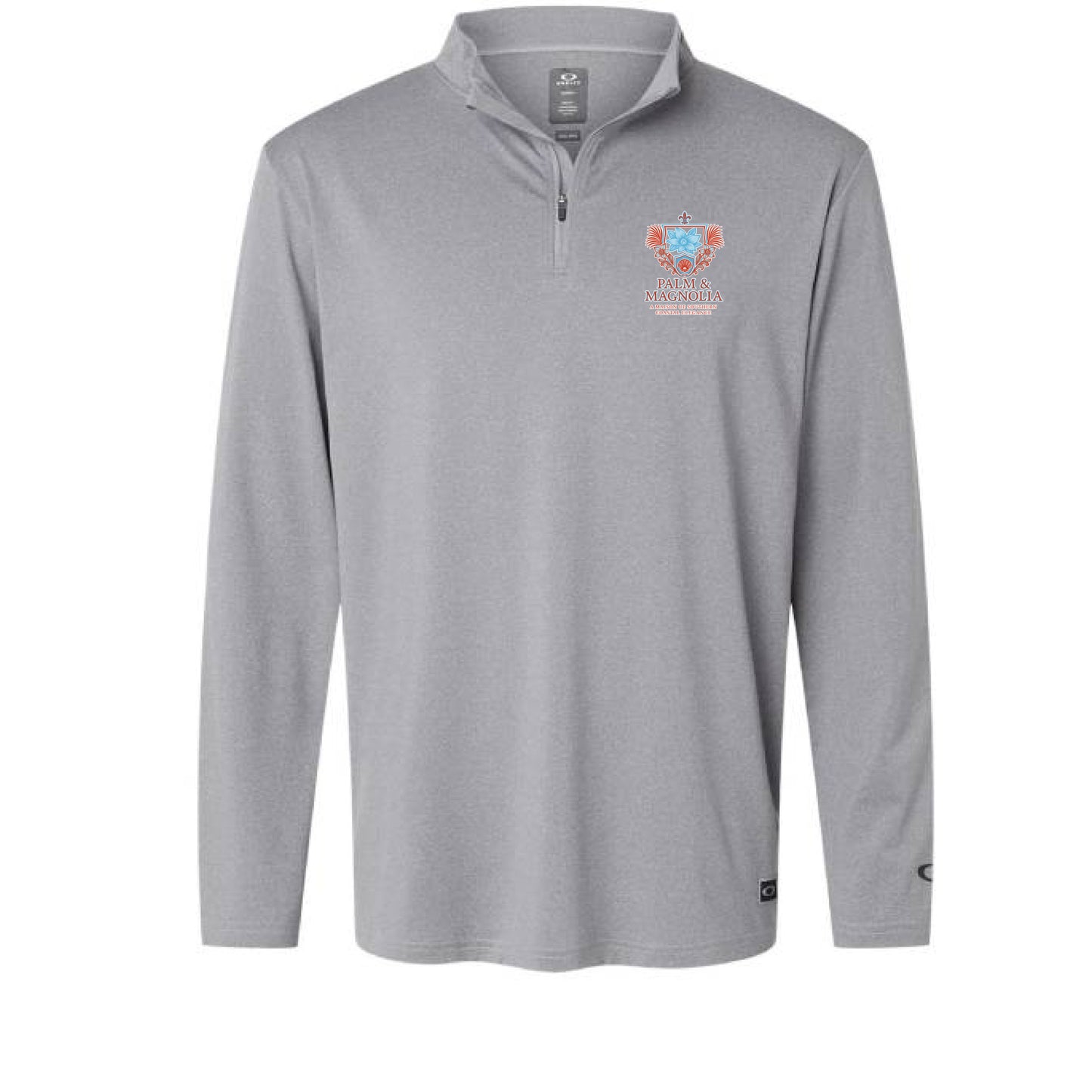 Oakley Team Issue Podium quarter-zip pullover in black with reflective details and athletic fit