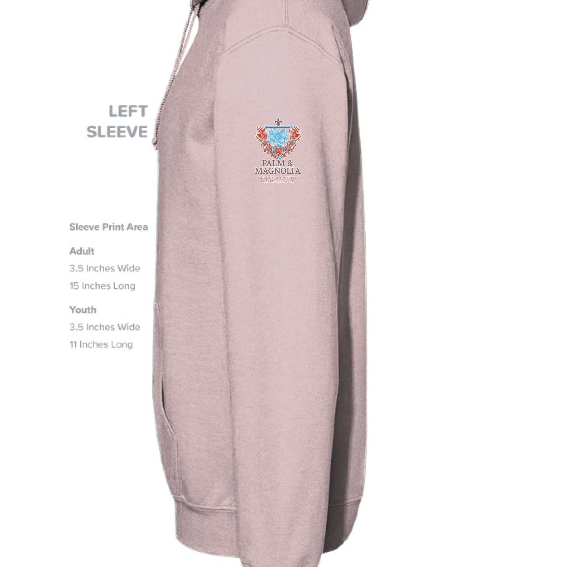Cropped fleece hoodie with raw hem, dropped shoulder, and dyed-to-match drawcord in soft fabric