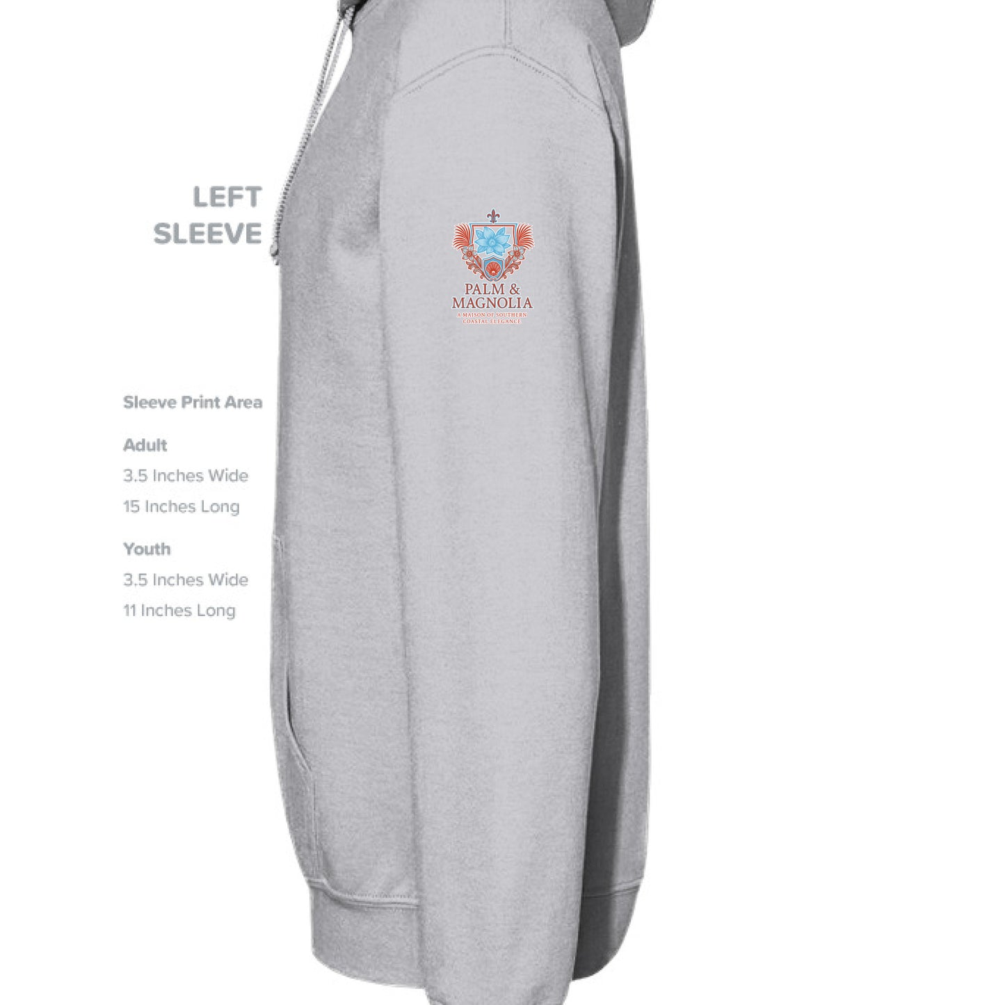 Cropped fleece hoodie in soft fabric with raw hem and dyed-to-match drawcord.