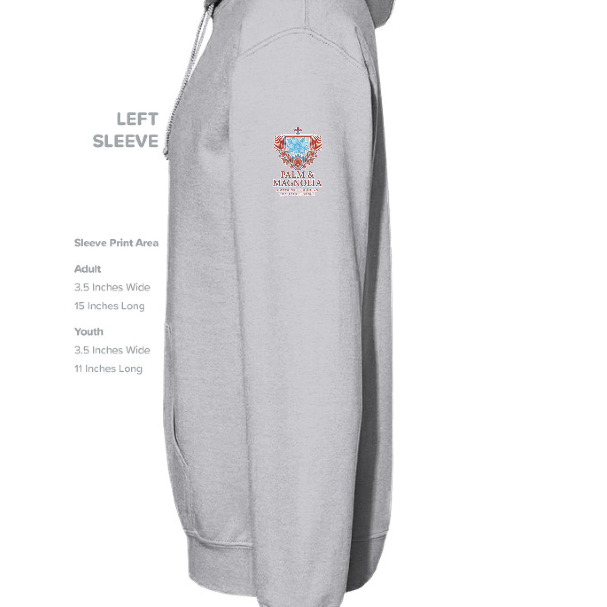Cropped fleece hoodie in soft fabric with raw hem and dyed-to-match drawcord.