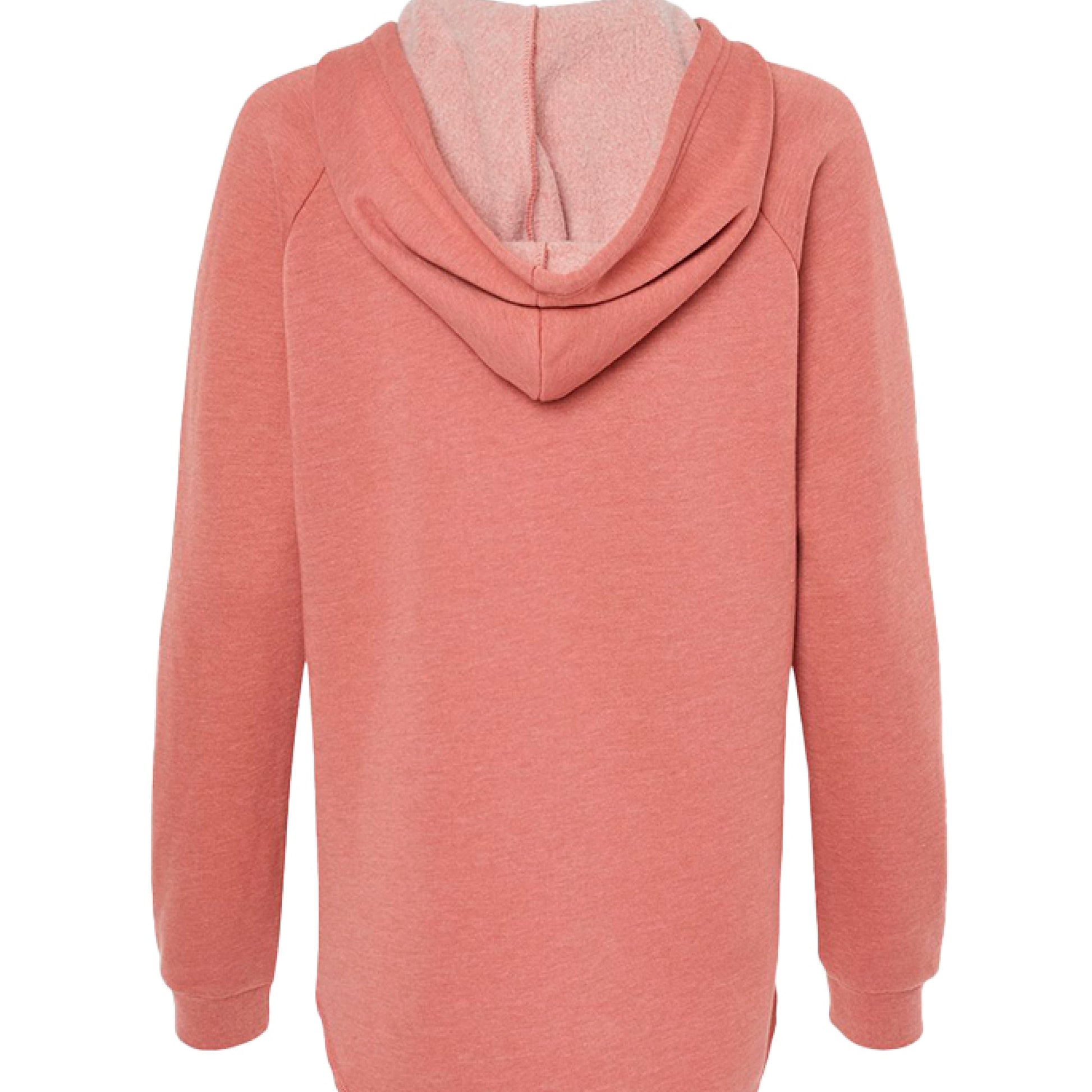Lightweight hooded sweatshirt in wave wash with raglan sleeves and classic fit.