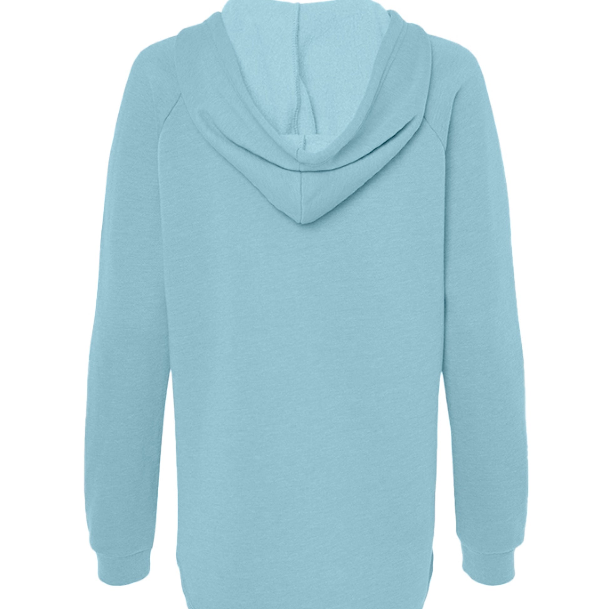 Lightweight hooded sweatshirt in wave wash with raglan sleeves and classic fit.