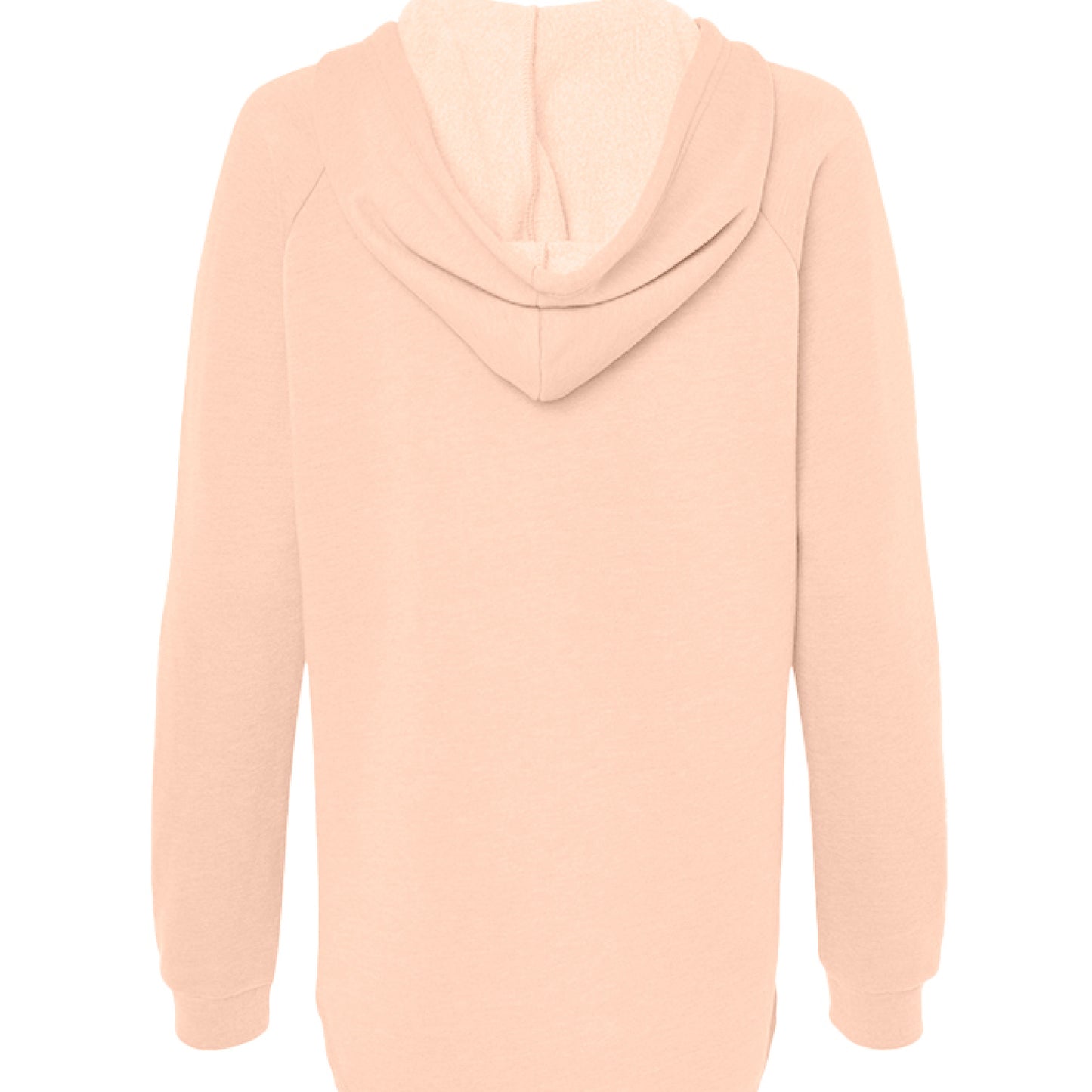 Lightweight hooded sweatshirt in wave wash with raglan sleeves and classic fit
