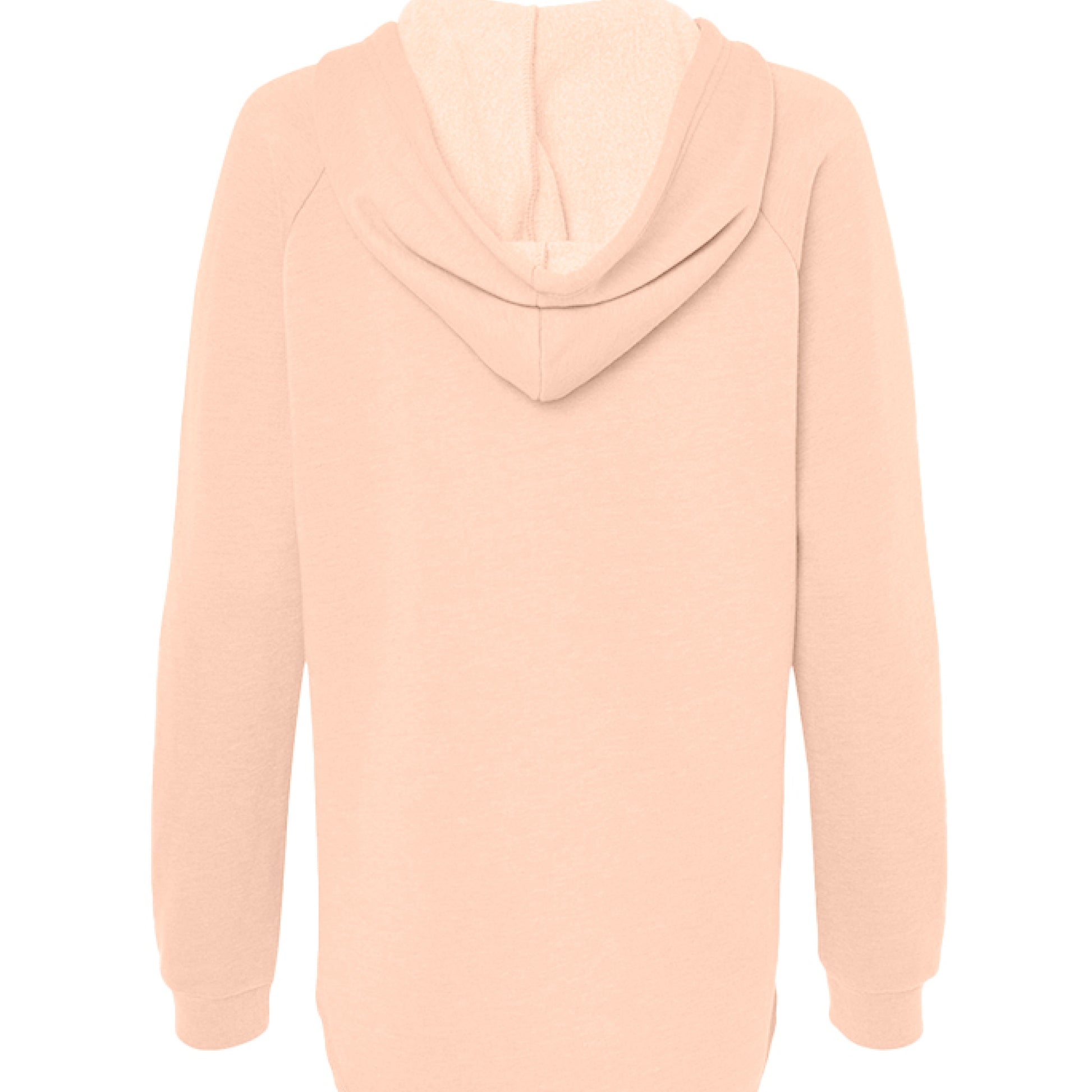 Lightweight hooded sweatshirt in wave wash with raglan sleeves and classic fit