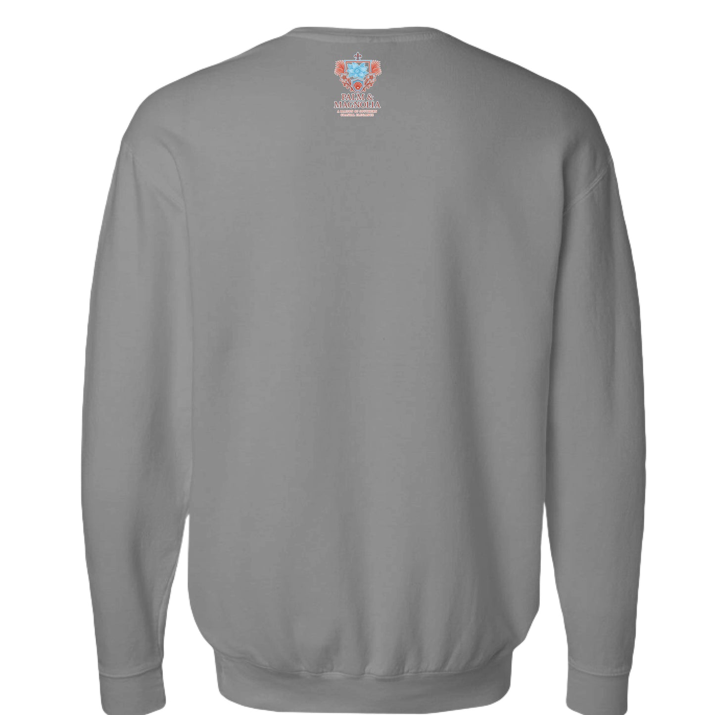 Unisex lightweight cotton crewneck sweatshirt in soft garment-dyed fabric with ribbed cuffs and waistband