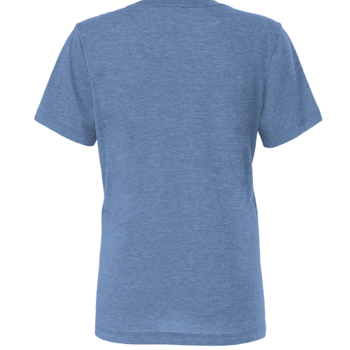 Bella + Canvas women's relaxed triblend t-shirt with crewneck and soft fabric in light color
