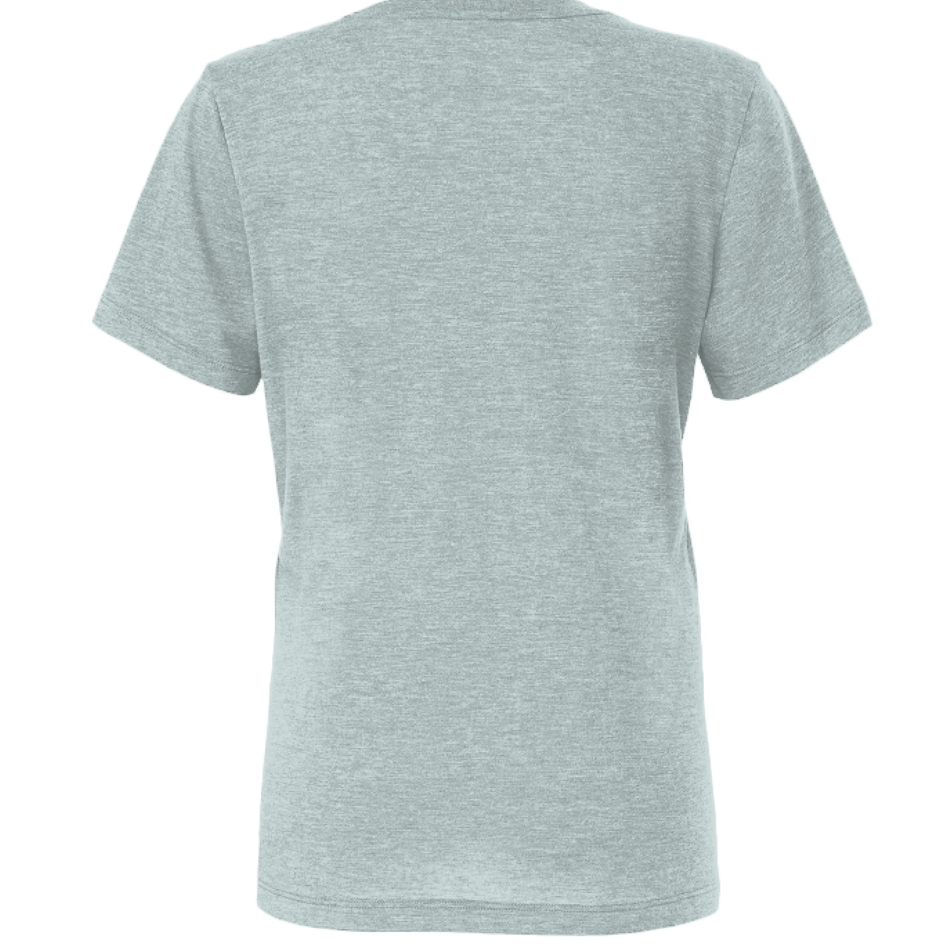 Soft, relaxed-fit crewneck t-shirt made from a tri-blend fabric in various colors.