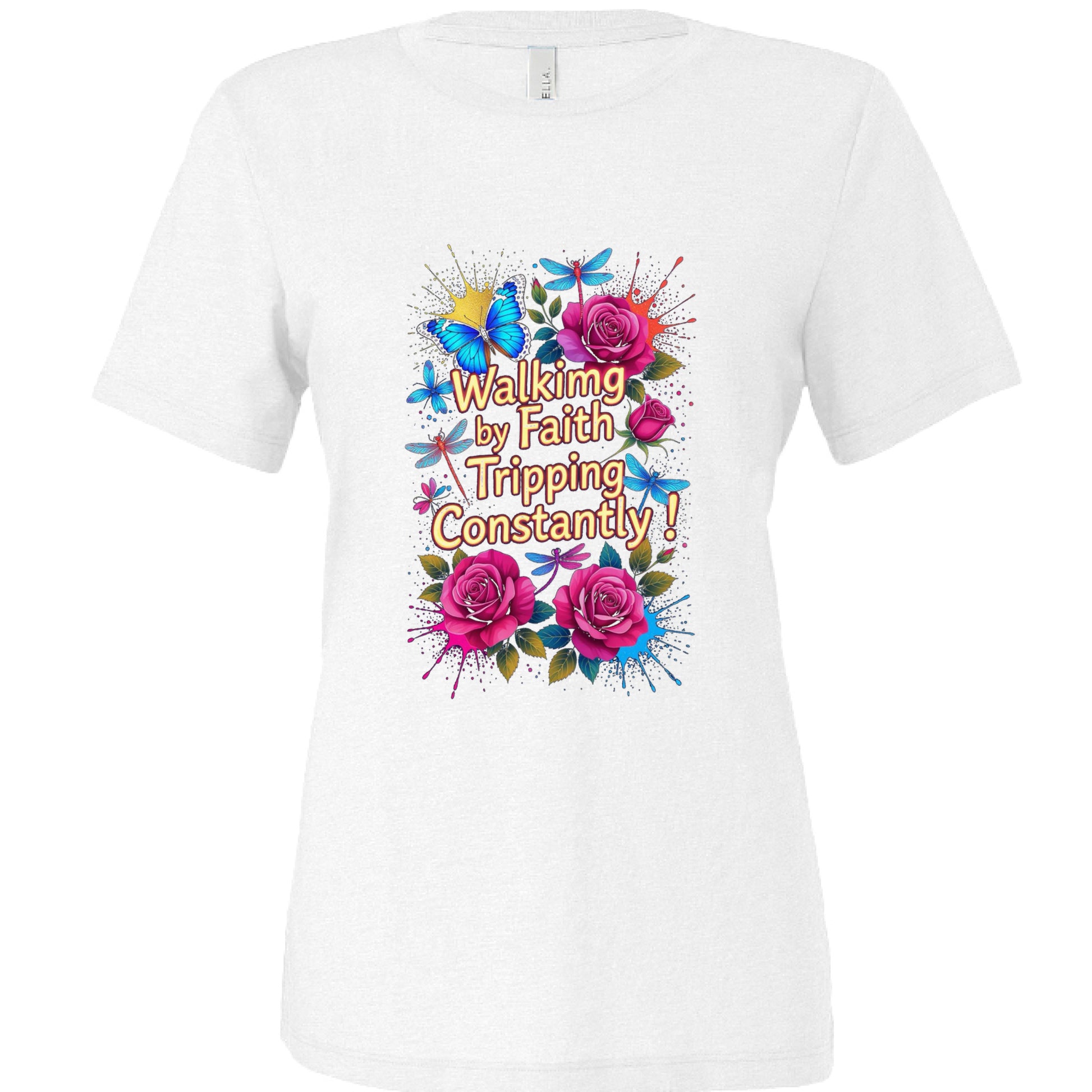 Soft, relaxed-fit crewneck t-shirt made from a triblend fabric in various colors.