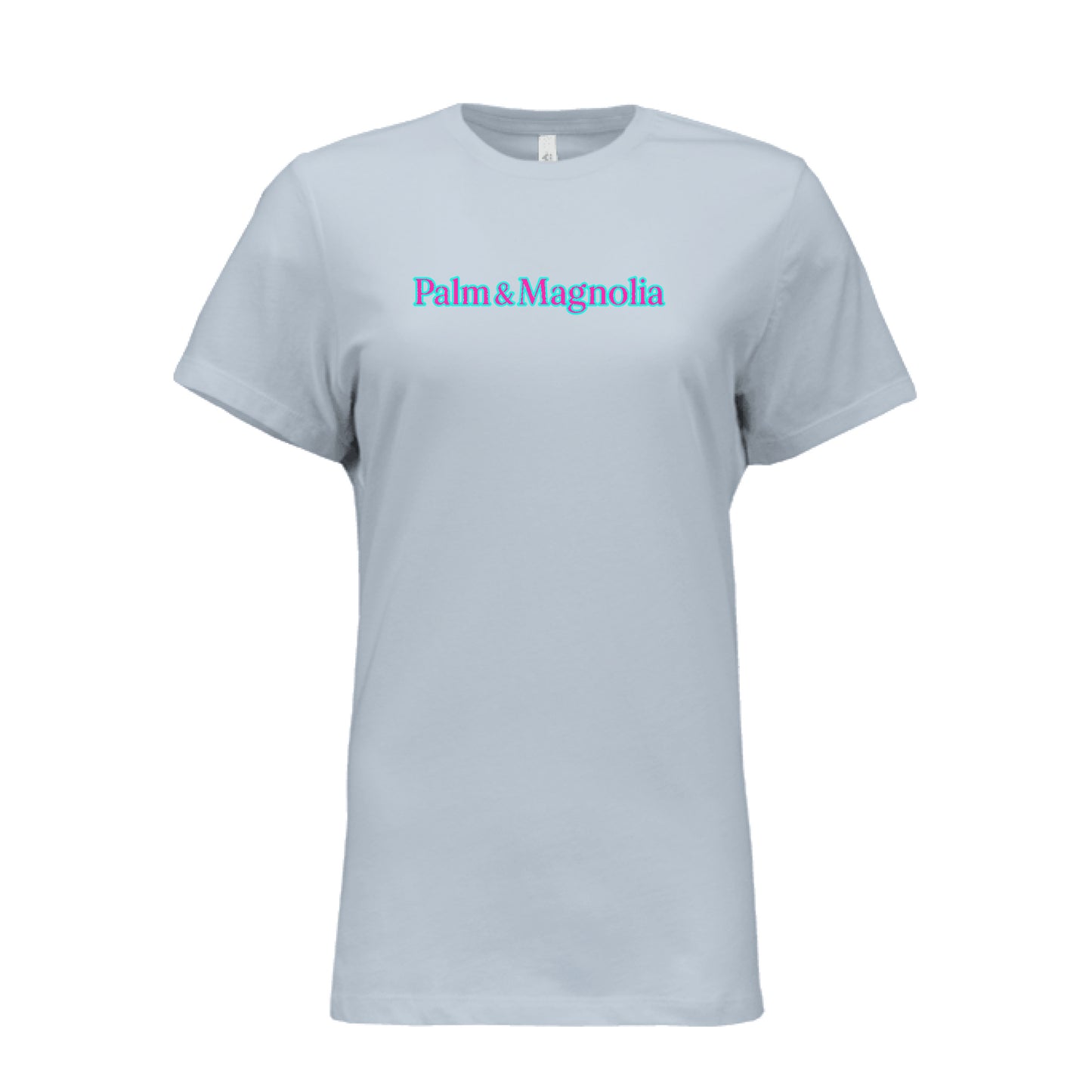Relaxed fit ladies' jersey cotton t-shirt in soft fabric with a crewneck and short sleeves.