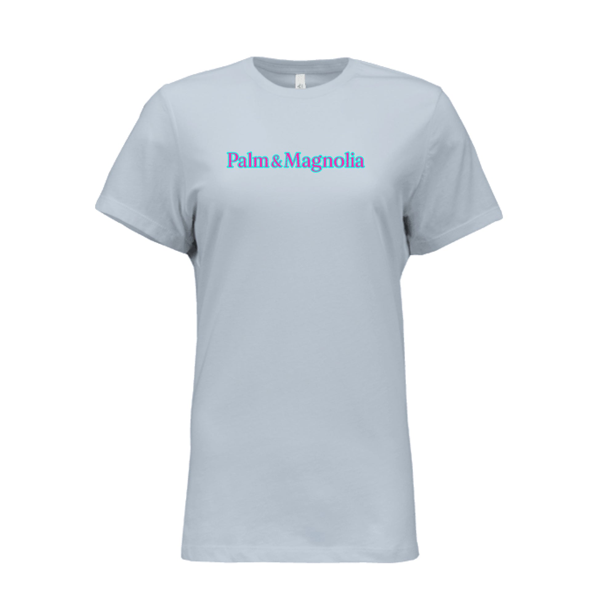 Relaxed fit ladies' jersey cotton t-shirt in soft fabric with a crewneck and short sleeves.