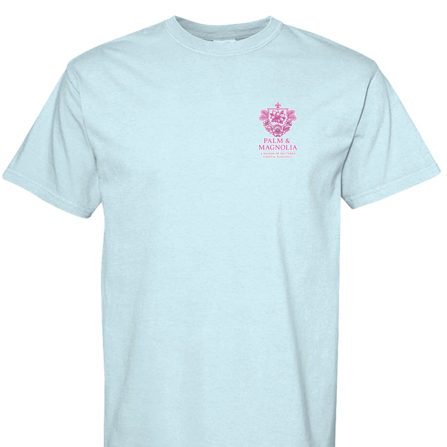 Comfort Colors adult T-shirt in soft cotton with Faith Hope and Love text by Palm and Magnolia