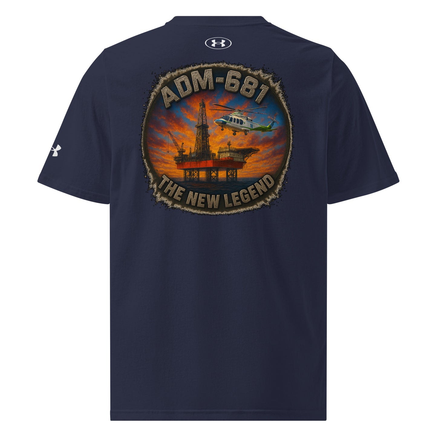 Under Armour athletic T-shirt in relaxed fit with quick-drying fabric and split hem design