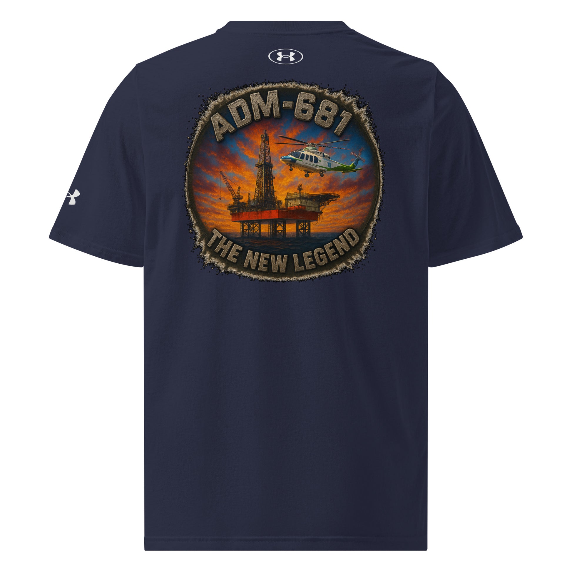 Under Armour athletic T-shirt in relaxed fit with quick-drying fabric and split hem design
