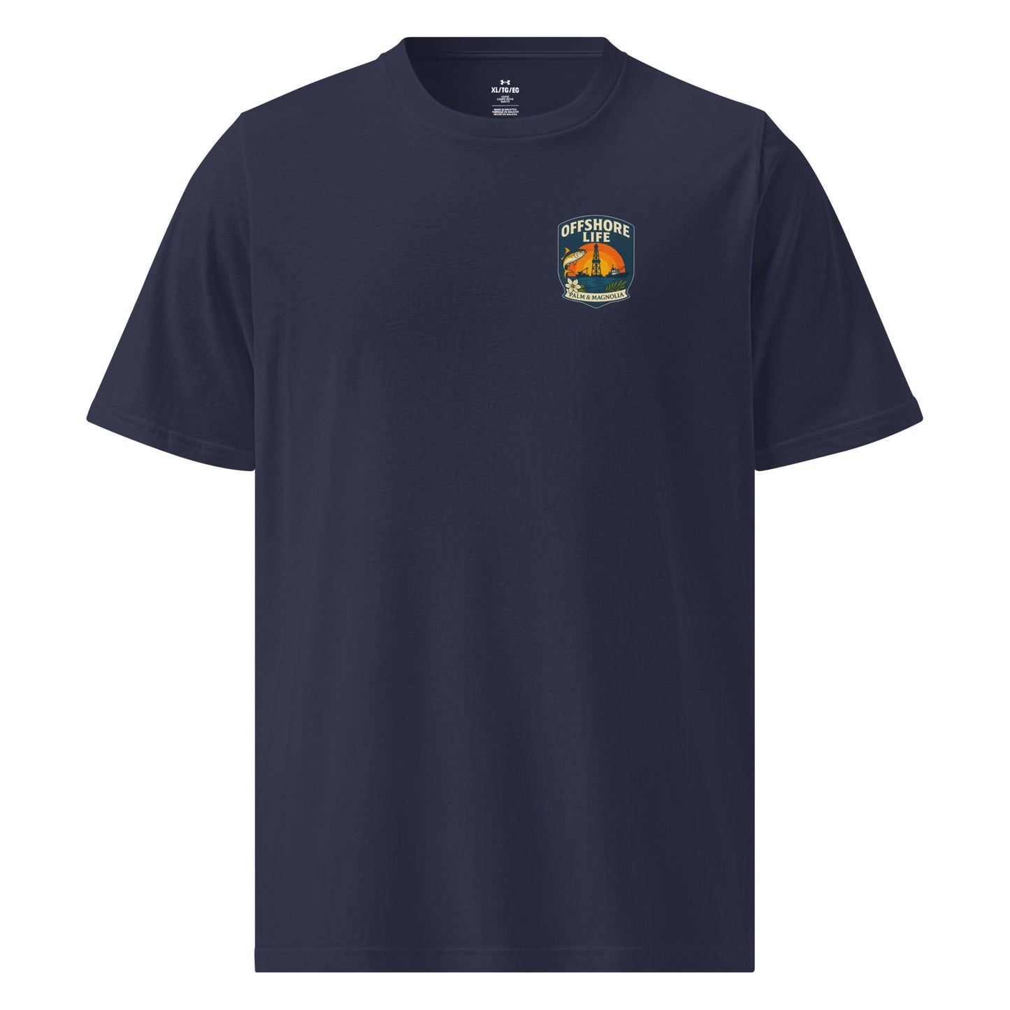 Lightweight Under Armour athletic t-shirt in quick-drying fabric with a relaxed fit and split hem.