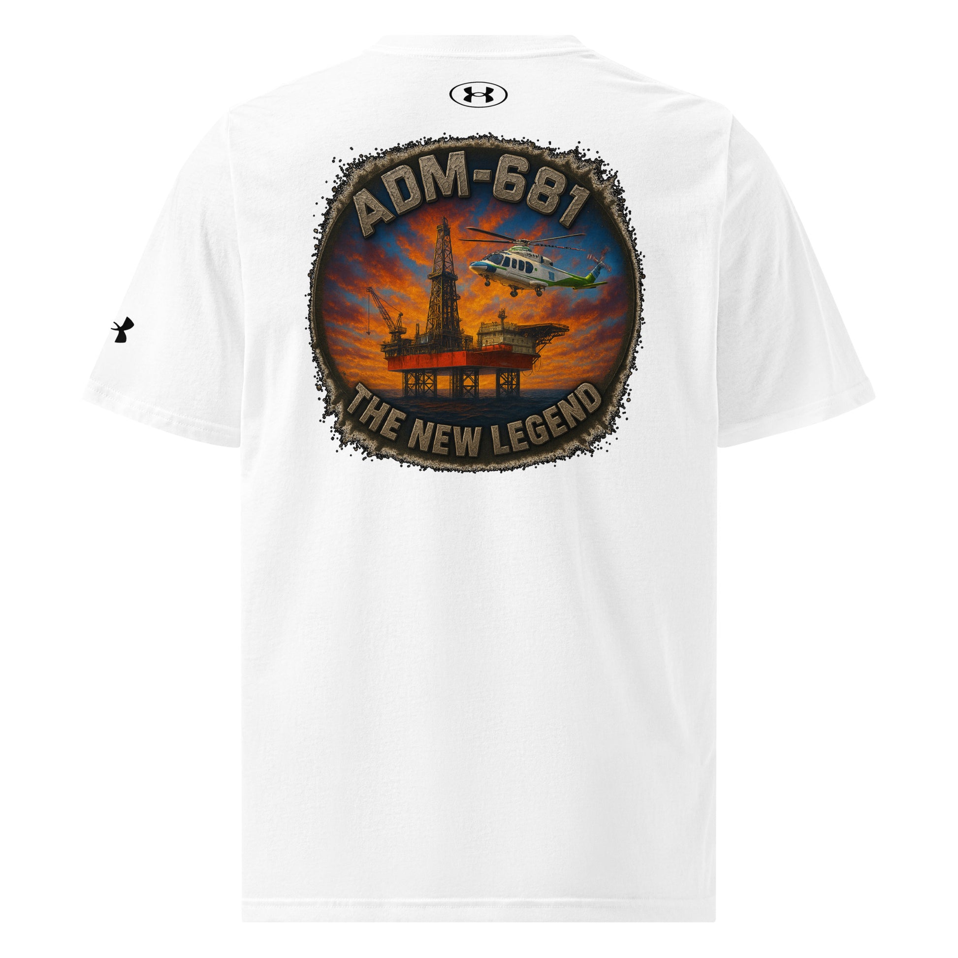 Lightweight Under Armour athletic t-shirt in relaxed fit with quick-drying fabric and split hem.