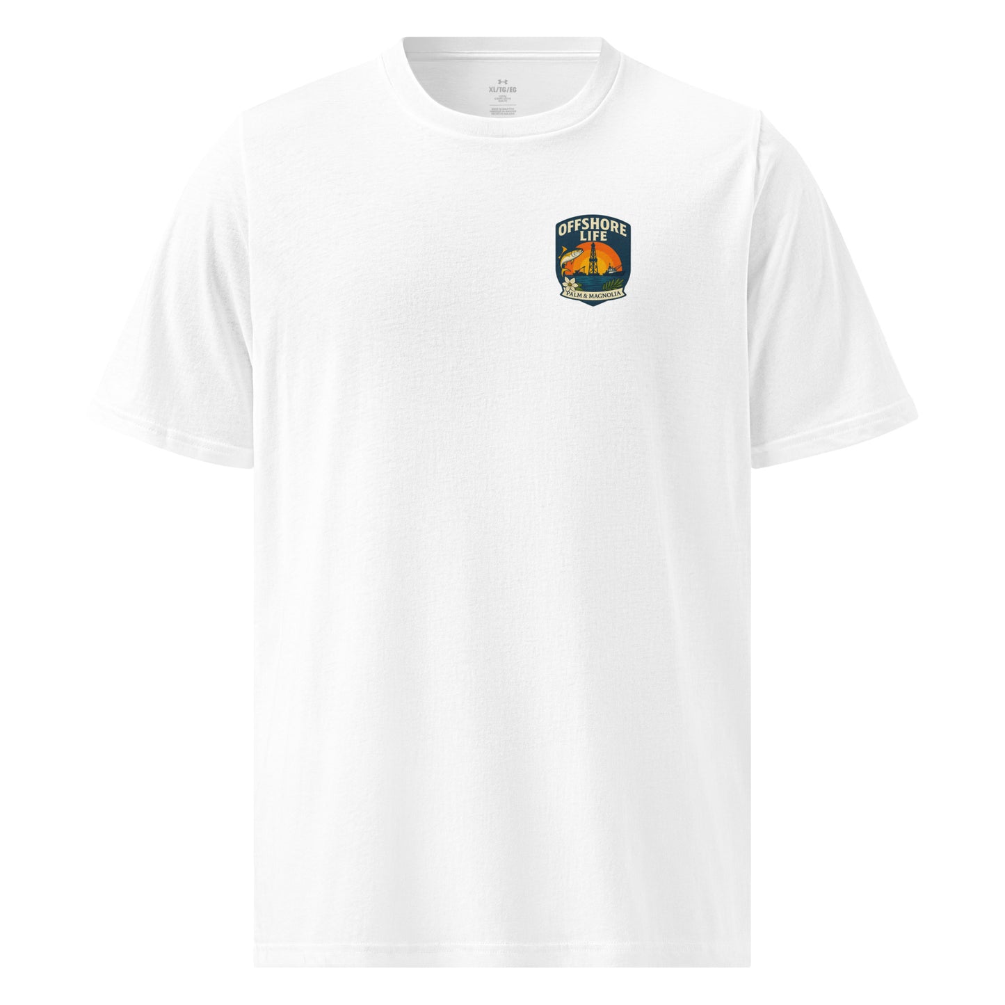 Lightweight Under Armour athletic t-shirt in relaxed fit with quick-drying fabric and split hem.