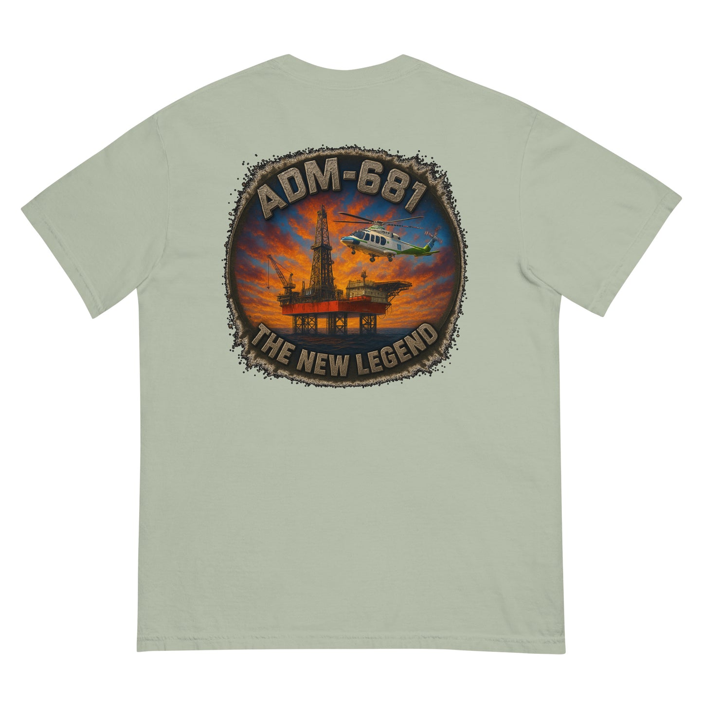 Unisex heavyweight t-shirt in garment-dyed ring-spun cotton with a relaxed fit.