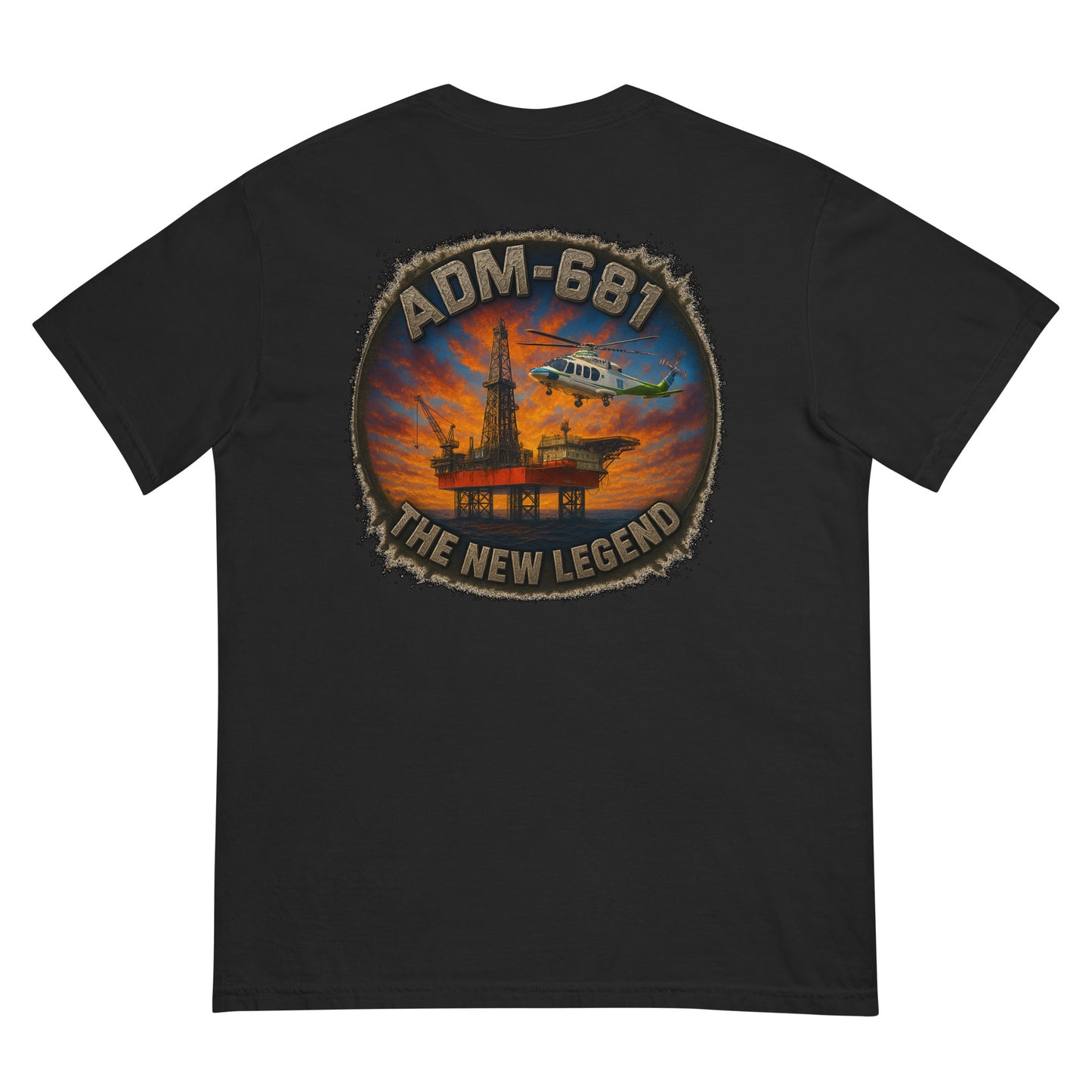 Unisex heavyweight t-shirt in garment-dyed ring-spun cotton with a relaxed fit.