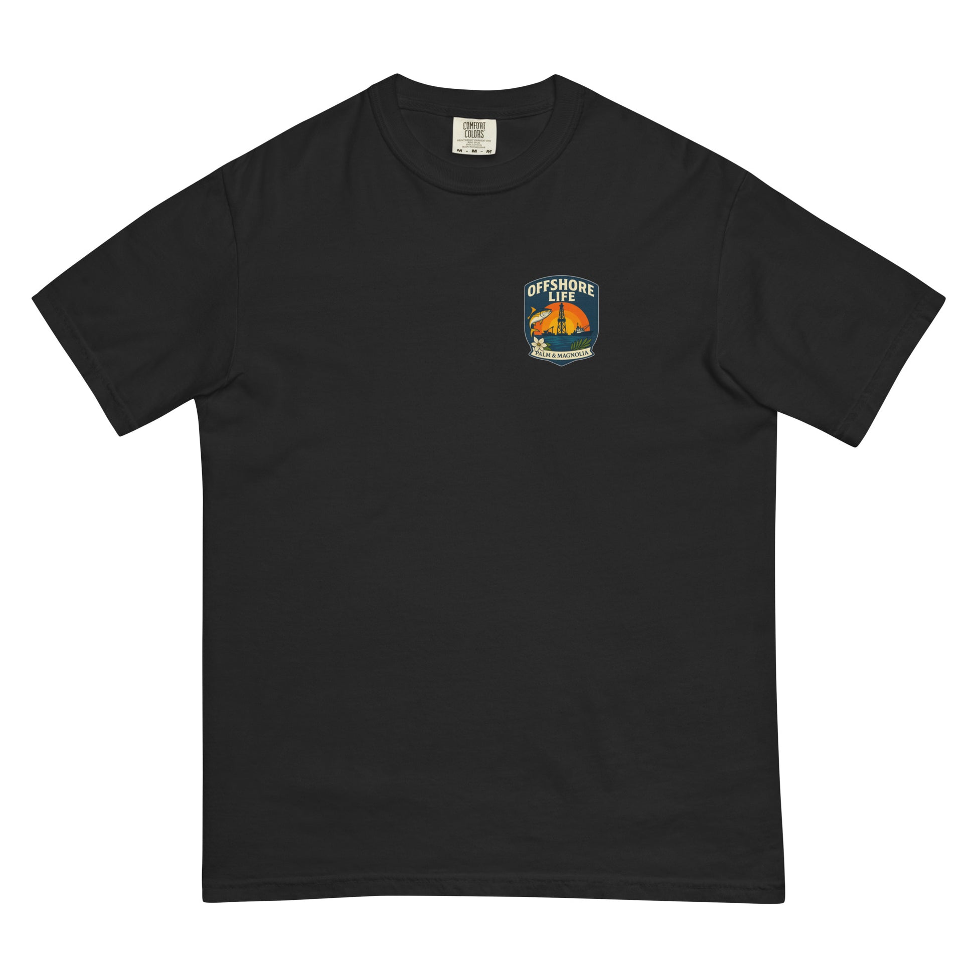 Unisex heavyweight t-shirt in garment-dyed ring-spun cotton with relaxed fit and durable stitching