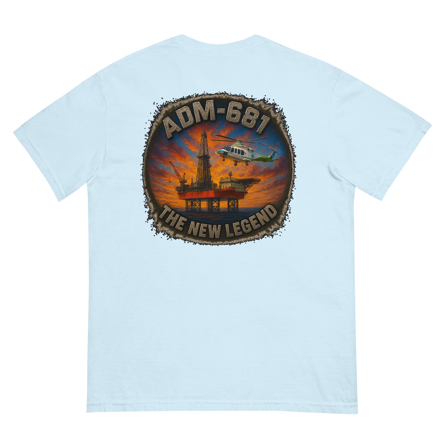 Heavyweight unisex t-shirt in garment-dyed ring-spun cotton with a relaxed fit.