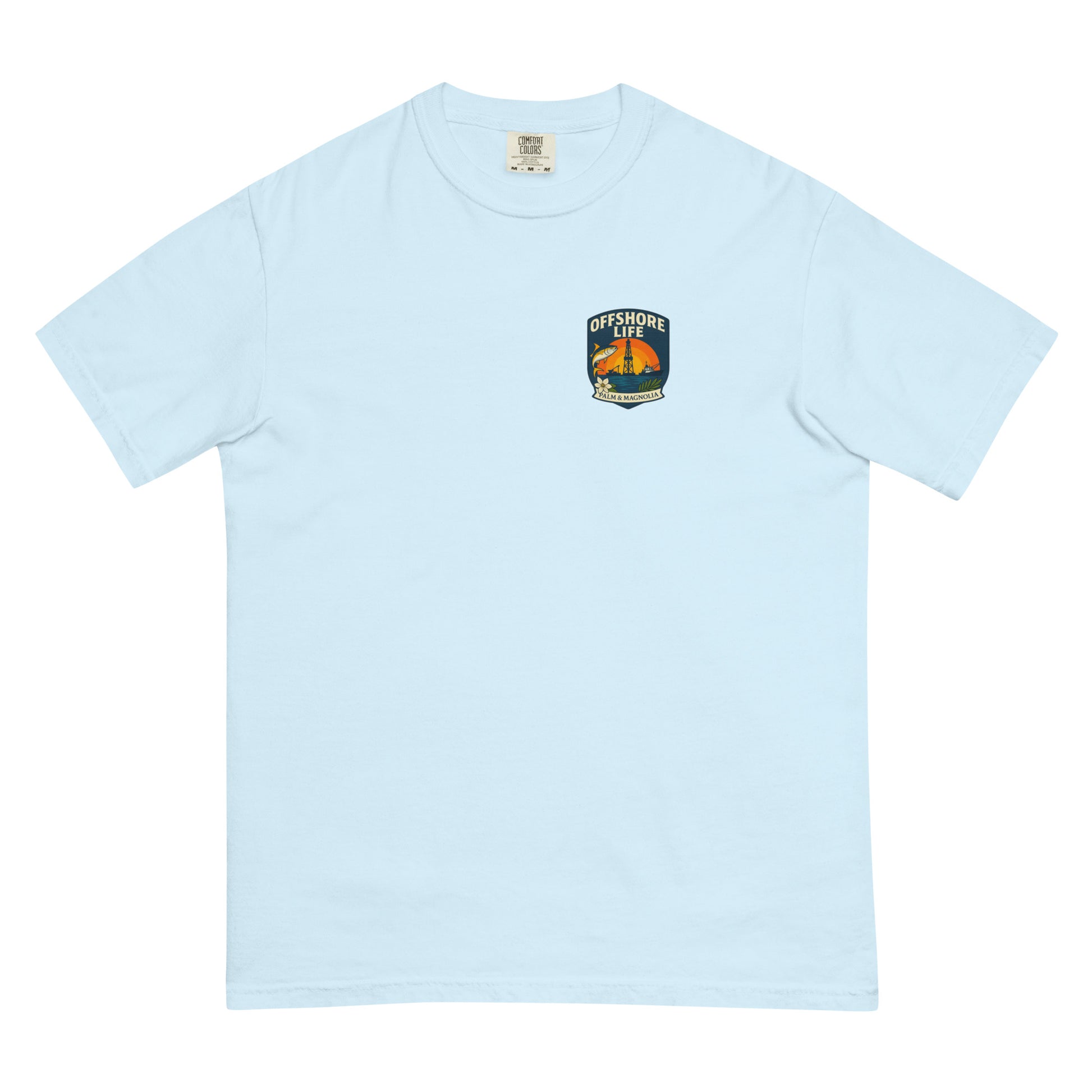 Unisex heavyweight t-shirt in garment-dyed ring-spun cotton with relaxed fit and durable stitching