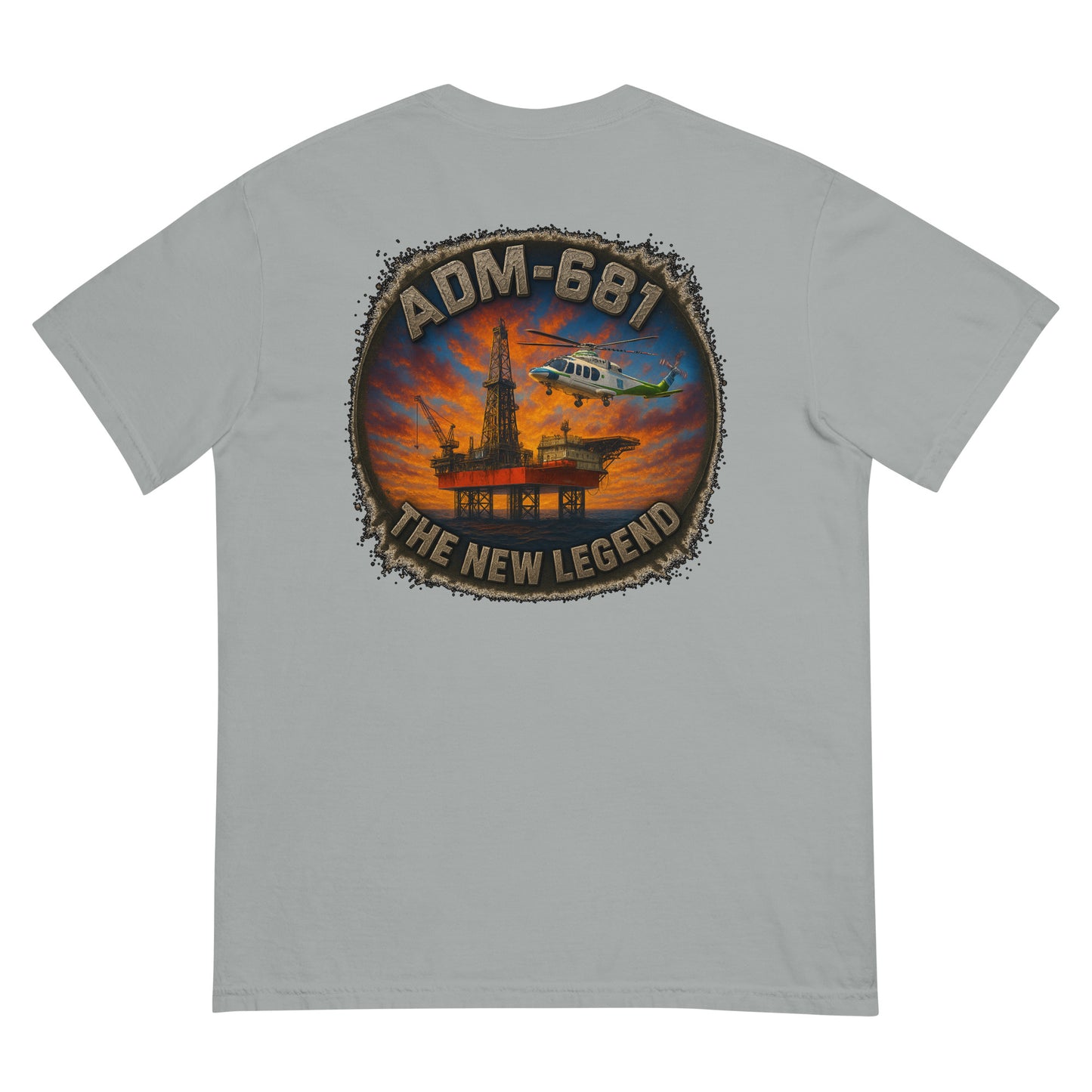 Unisex heavyweight garment-dyed t-shirt in relaxed fit made of ring-spun cotton