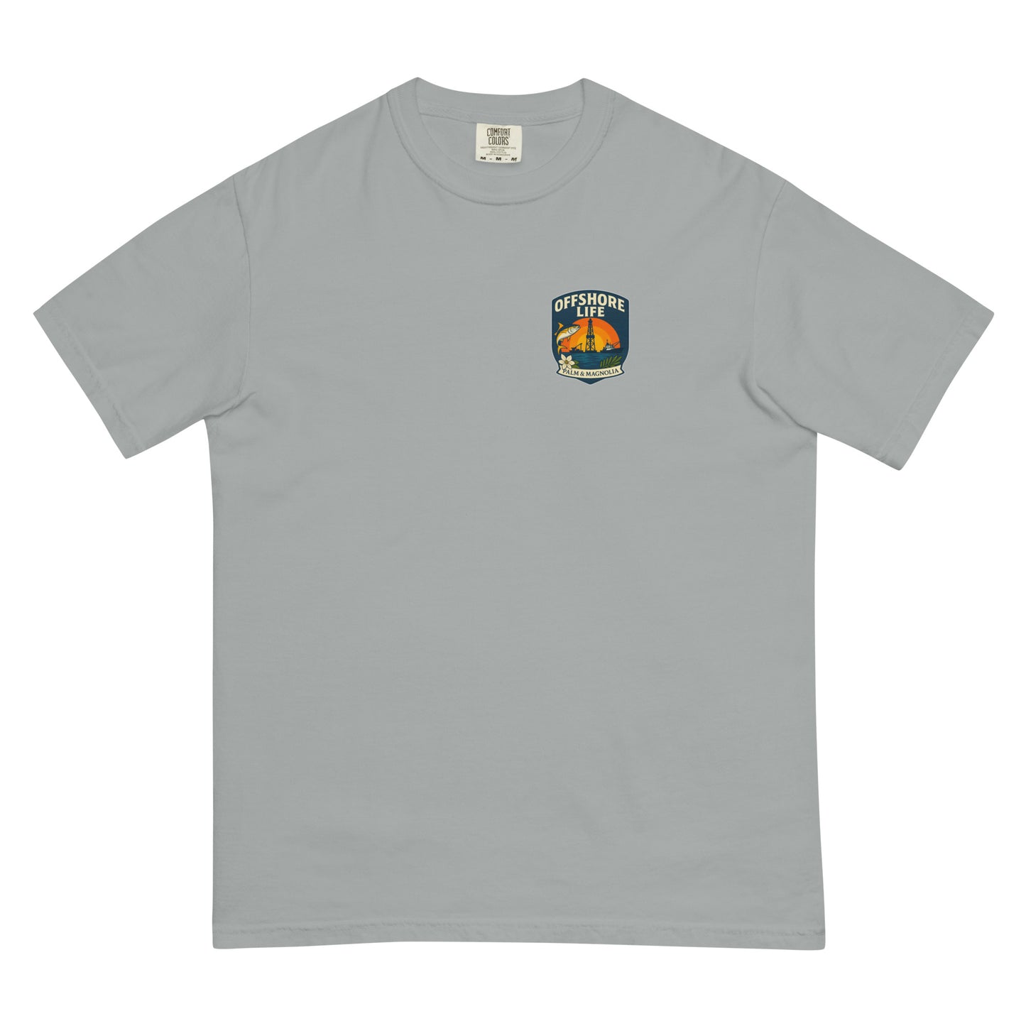 Unisex heavyweight t-shirt in garment-dyed ring-spun cotton with a relaxed fit.