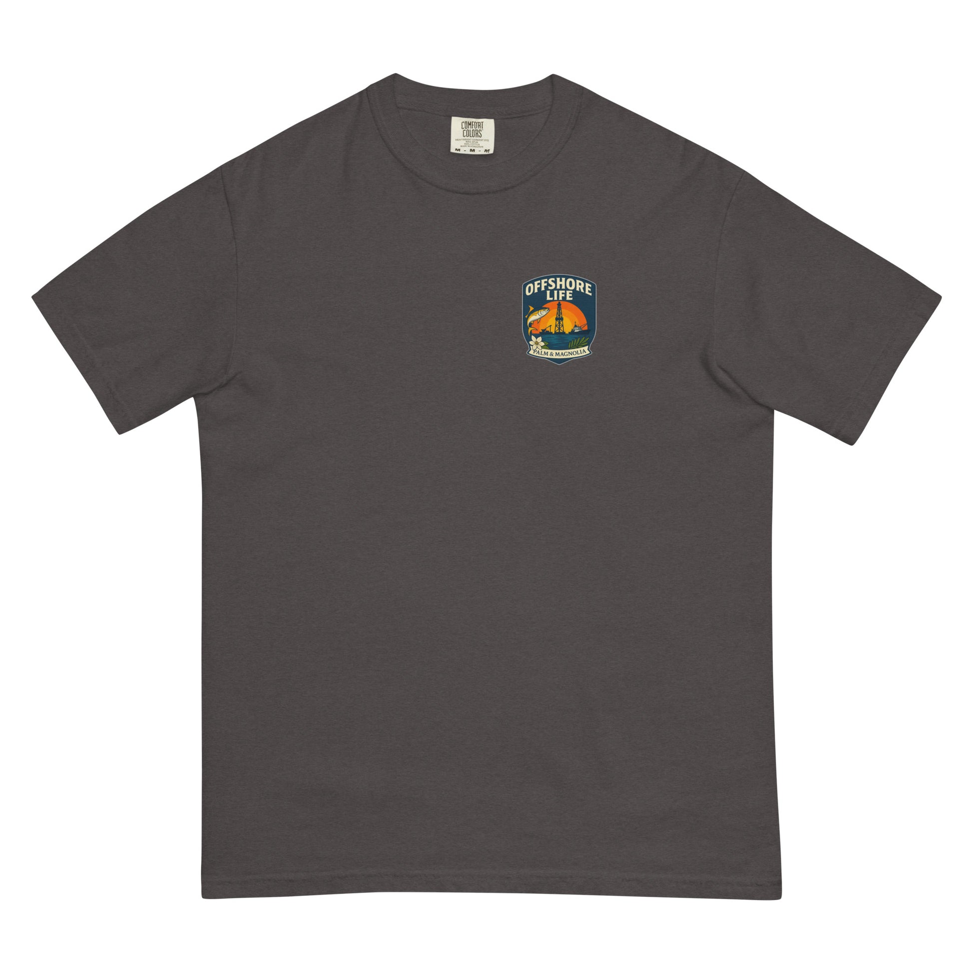 Unisex heavyweight t-shirt in garment-dyed ring-spun cotton with a relaxed fit and durable stitching.