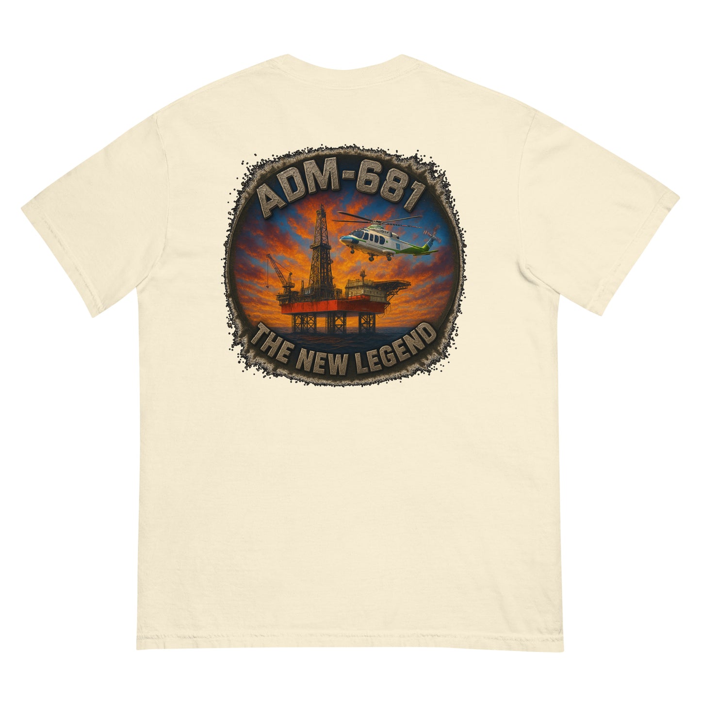 Unisex heavyweight t-shirt in garment-dyed ring-spun cotton with a relaxed fit.