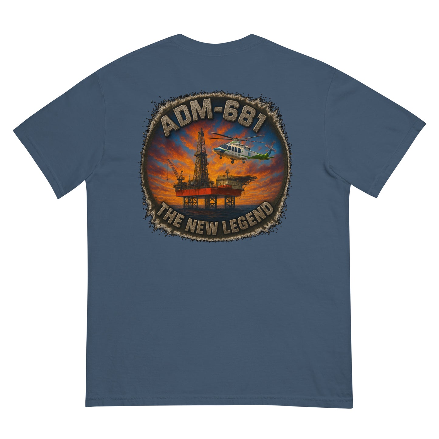 Unisex heavyweight t-shirt in garment-dyed ring-spun cotton with a relaxed fit.