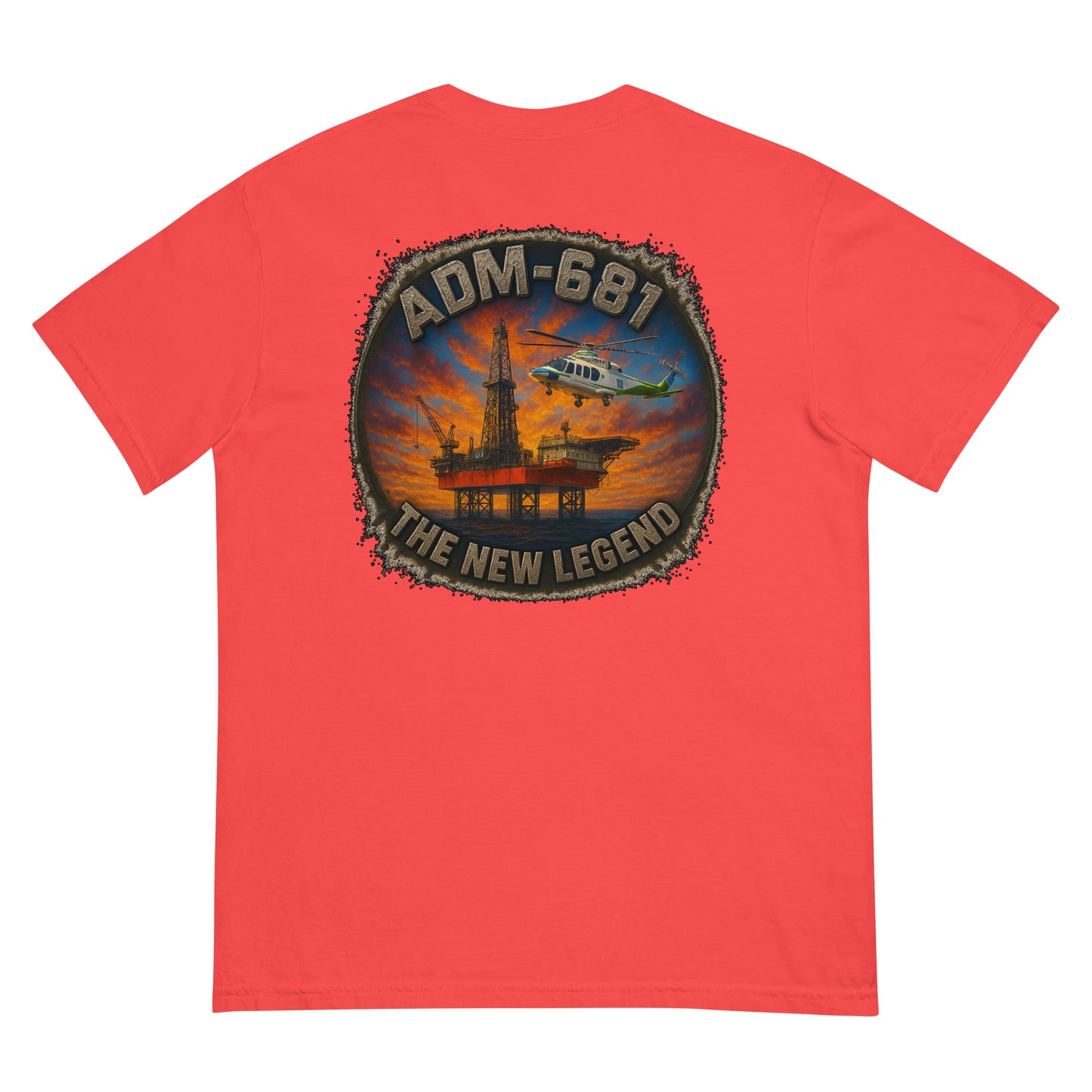 Unisex heavyweight t-shirt in garment-dyed ring-spun cotton with a relaxed fit.