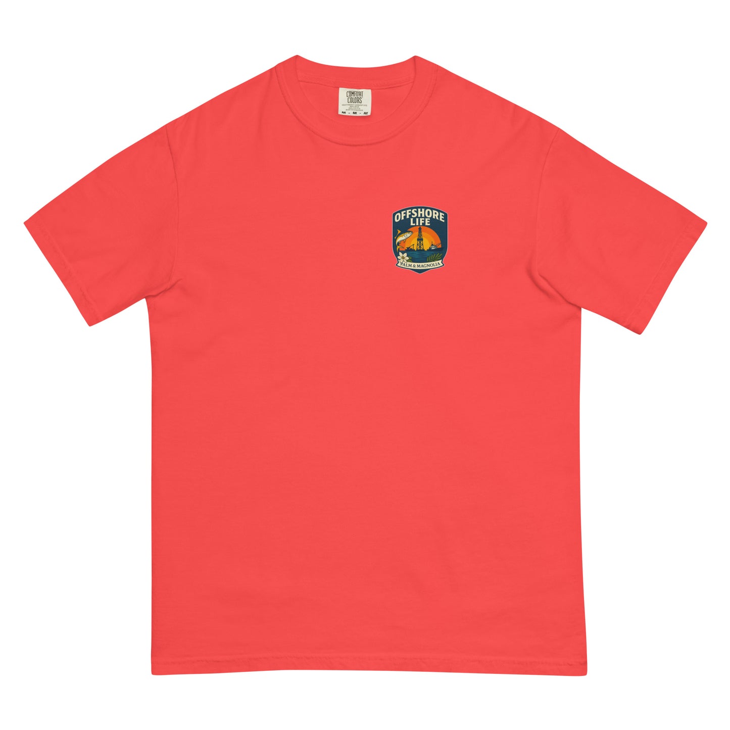 Unisex heavyweight t-shirt in garment-dyed ring-spun cotton with a relaxed fit.