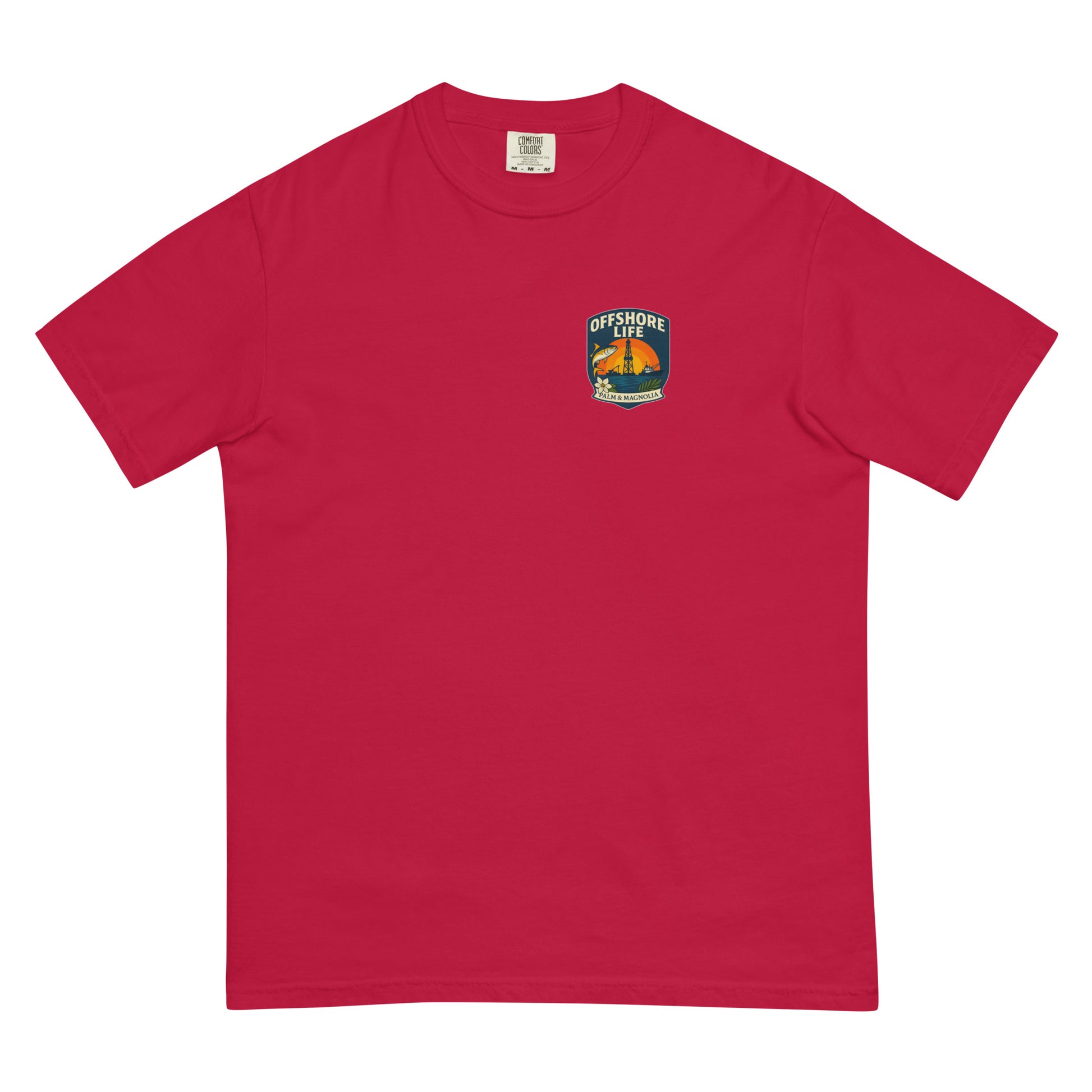 Unisex heavyweight t-shirt in garment-dyed ring-spun cotton with a relaxed fit.