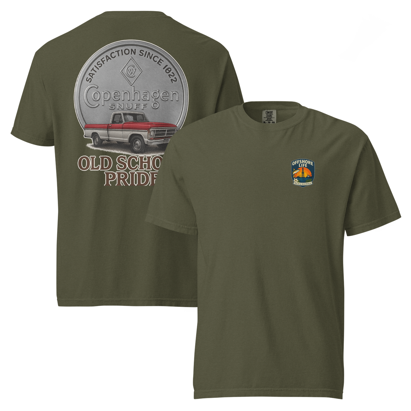 Heavyweight cotton t-shirt in relaxed fit, featuring a double-needle stitched collar and hems.