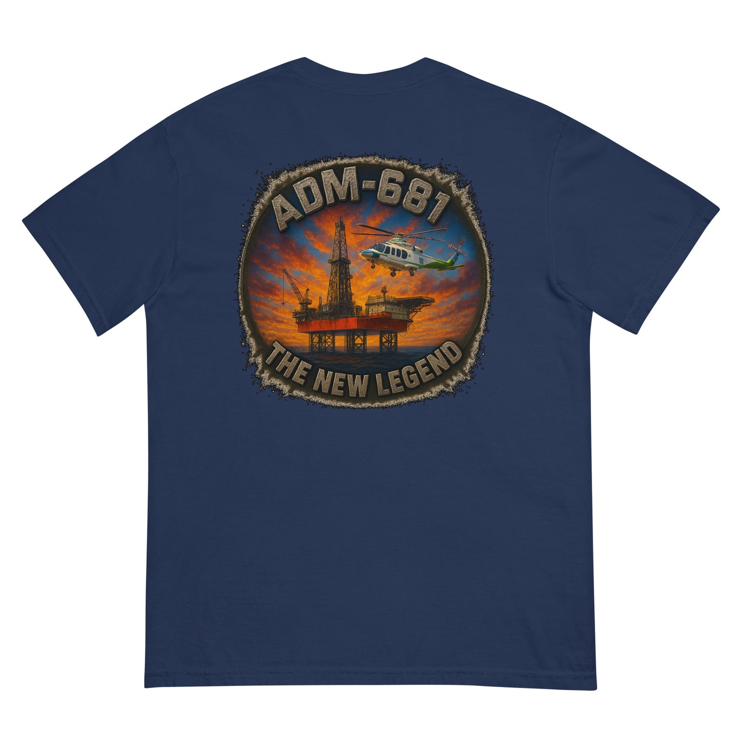 Unisex heavyweight t-shirt in garment-dyed ring-spun cotton with a relaxed fit.