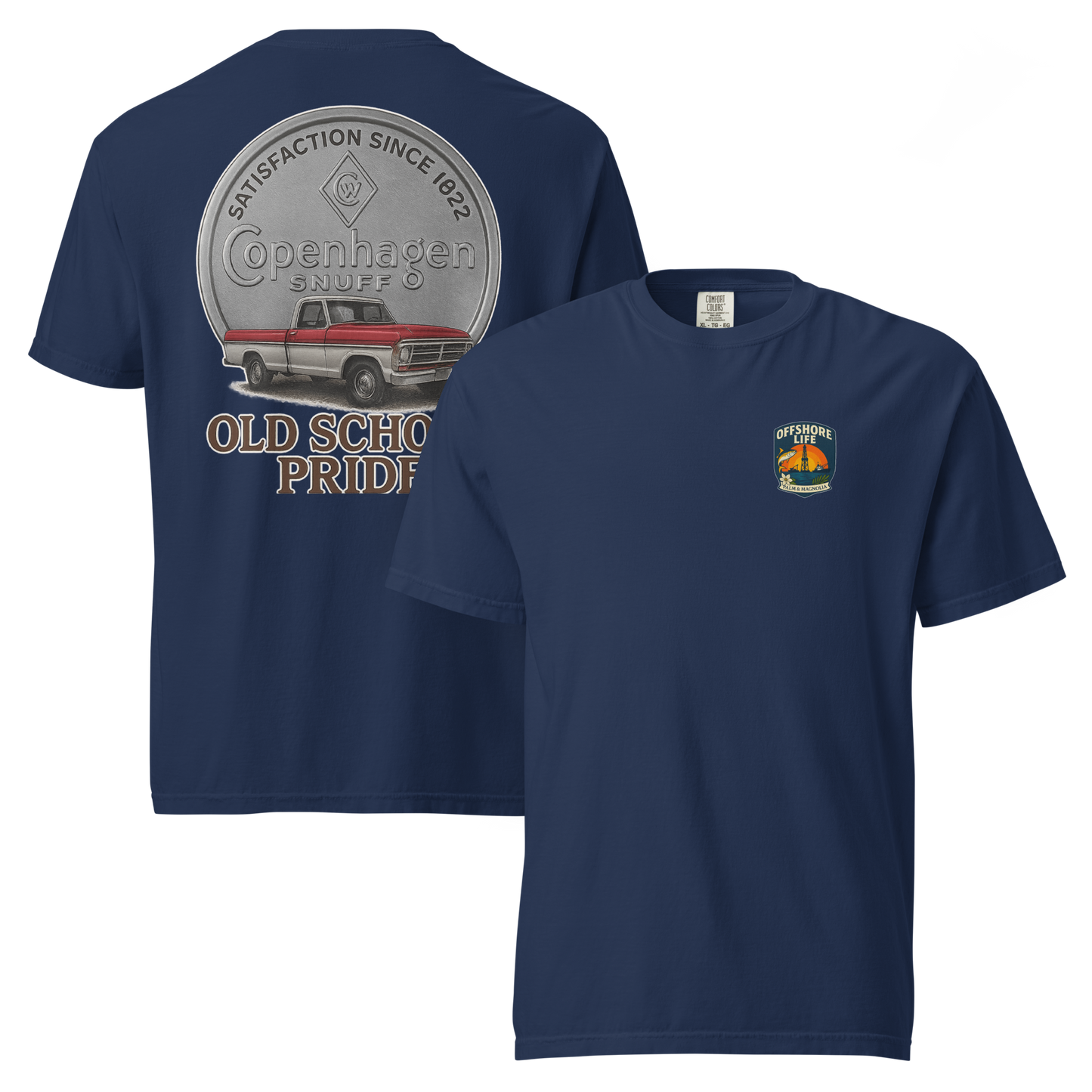Heavyweight cotton t-shirt in relaxed fit, featuring a double-needle stitched collar and hems.