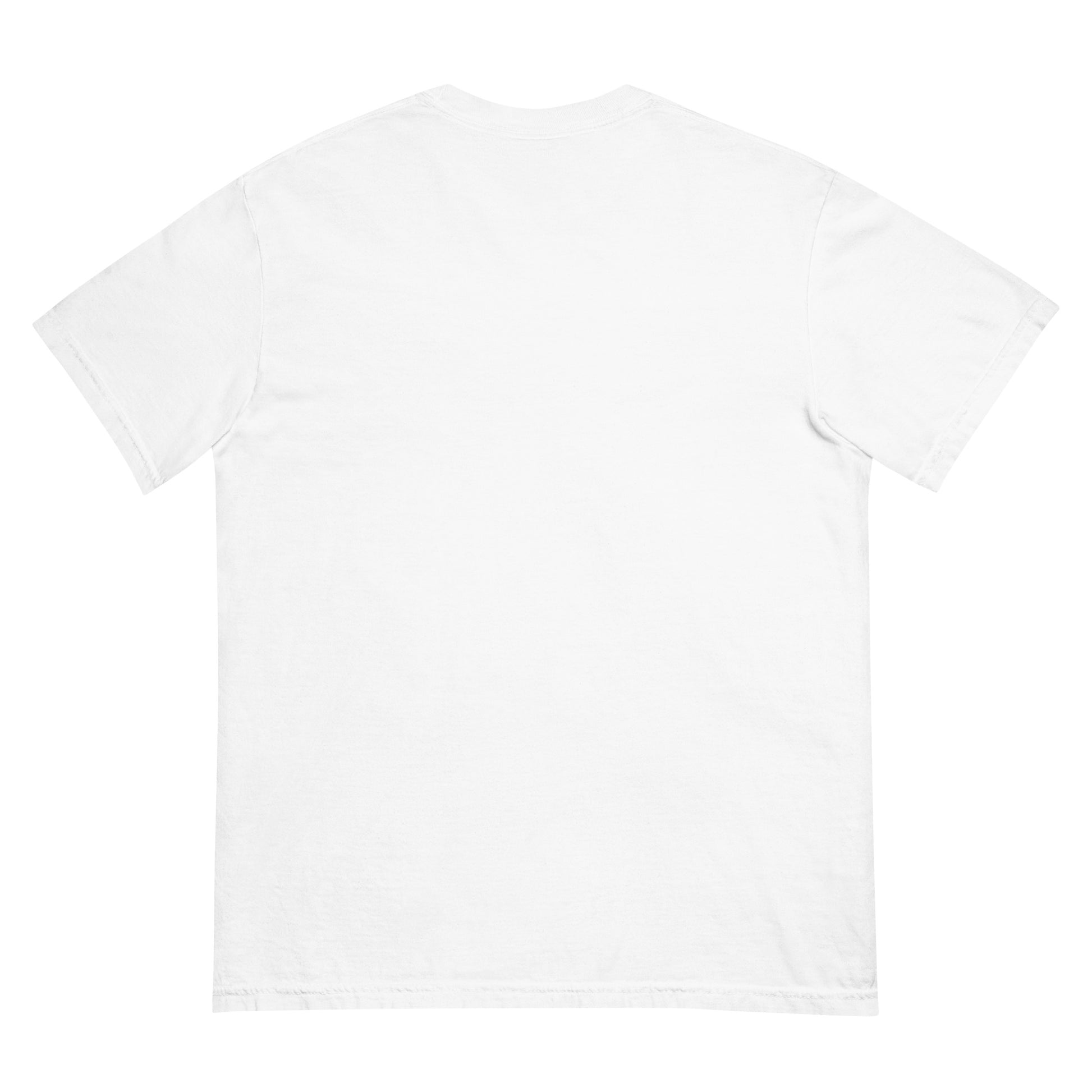 White unisex heavyweight t-shirt with eagle and 28th Amendment graphic on front.