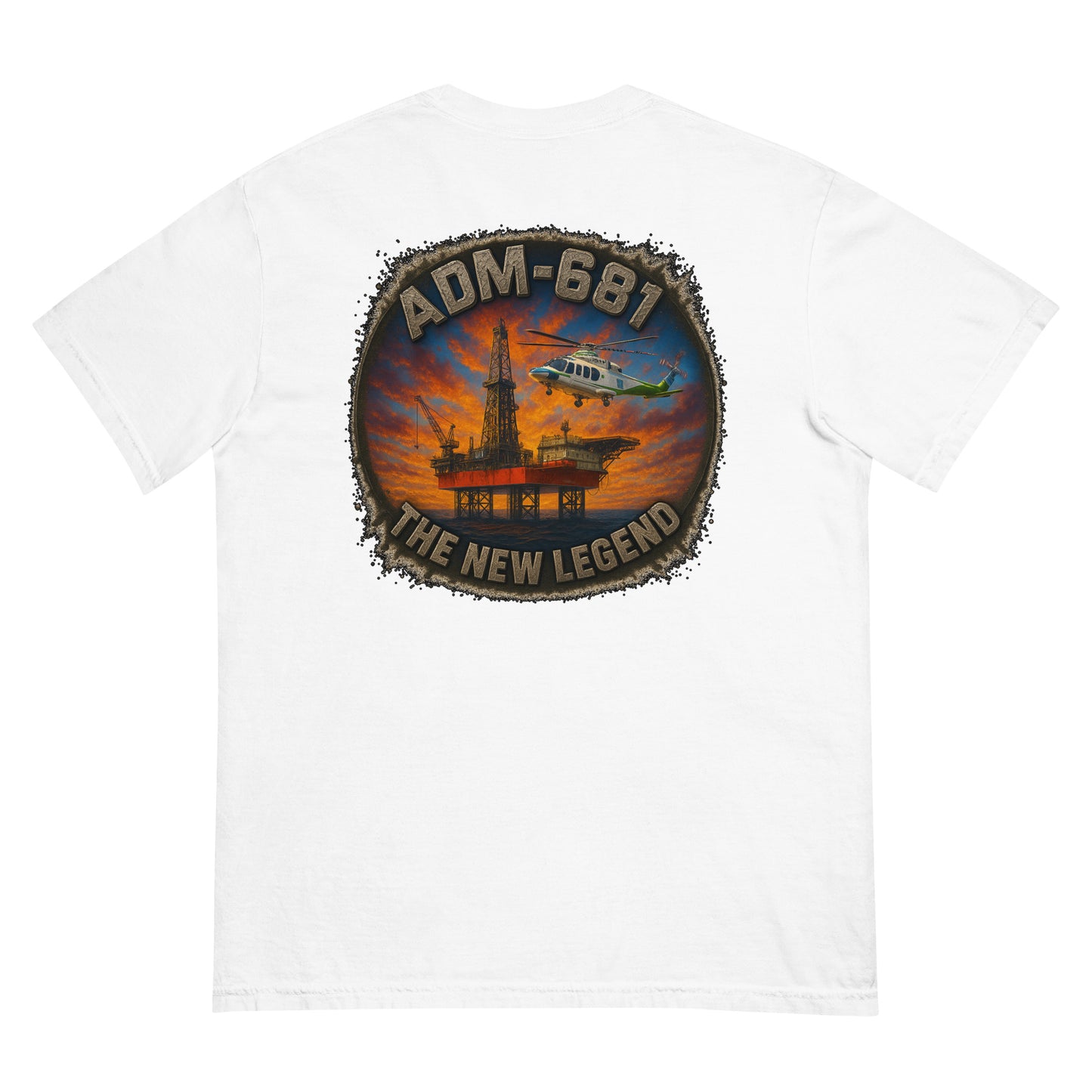 Unisex heavyweight garment-dyed t-shirt in relaxed fit made from ring-spun cotton
