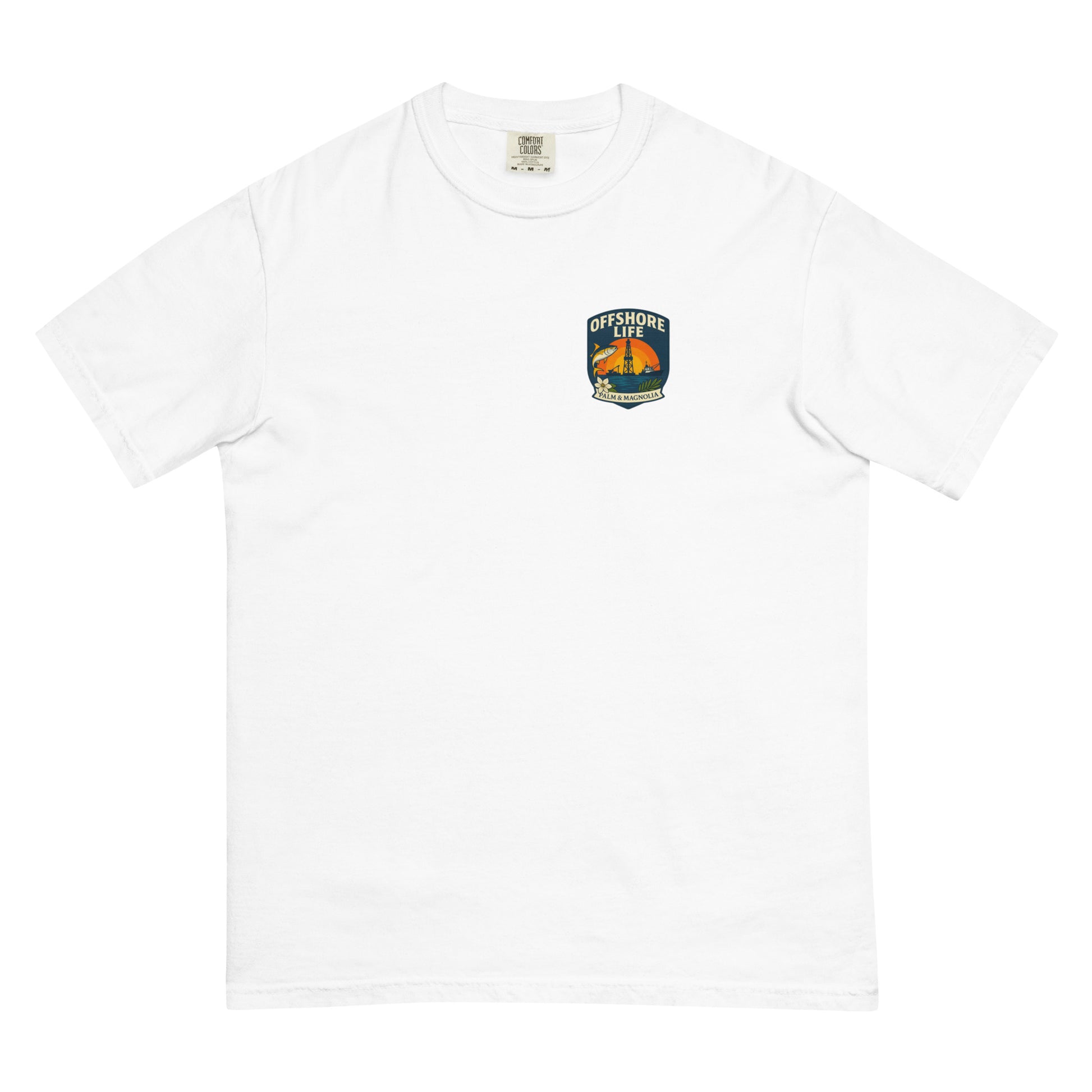 Unisex heavyweight t-shirt in garment-dyed ring-spun cotton with a relaxed fit.