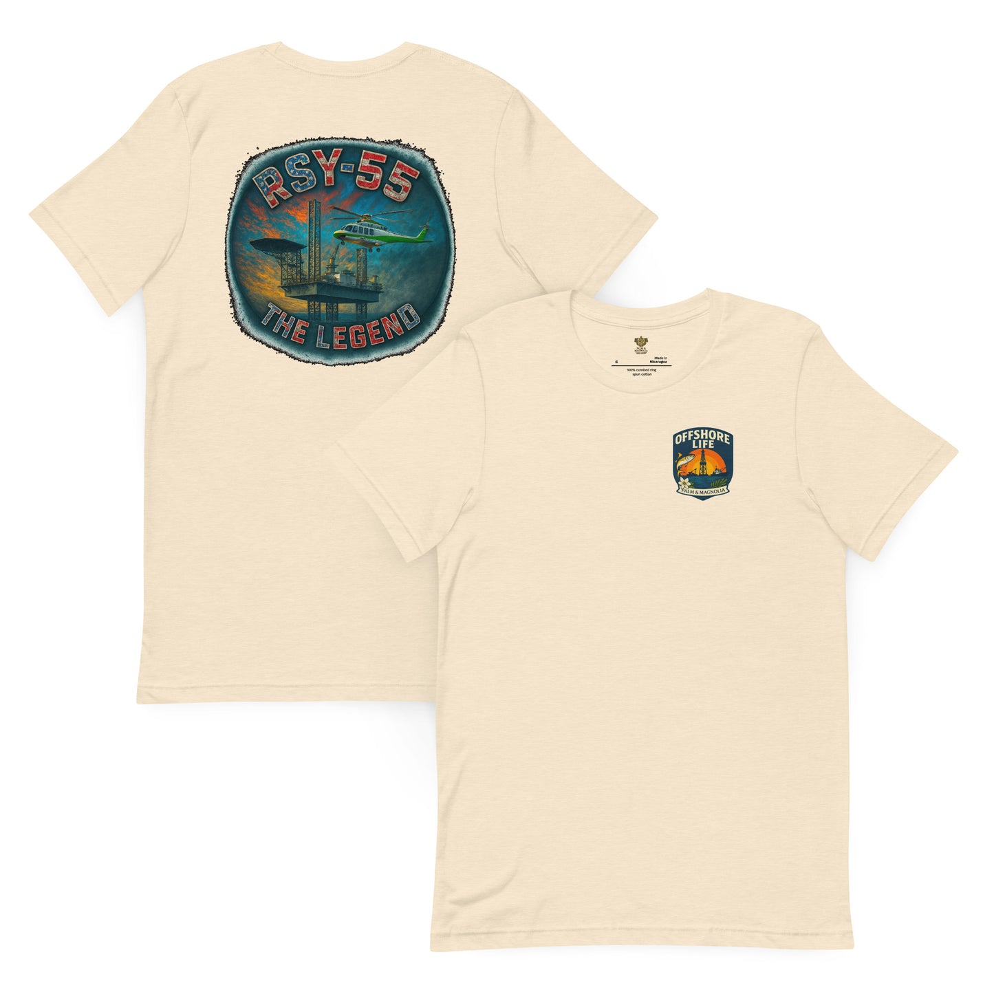 Unisex soft lightweight cotton blend t-shirt with side seams and shoulder taping in heather colors