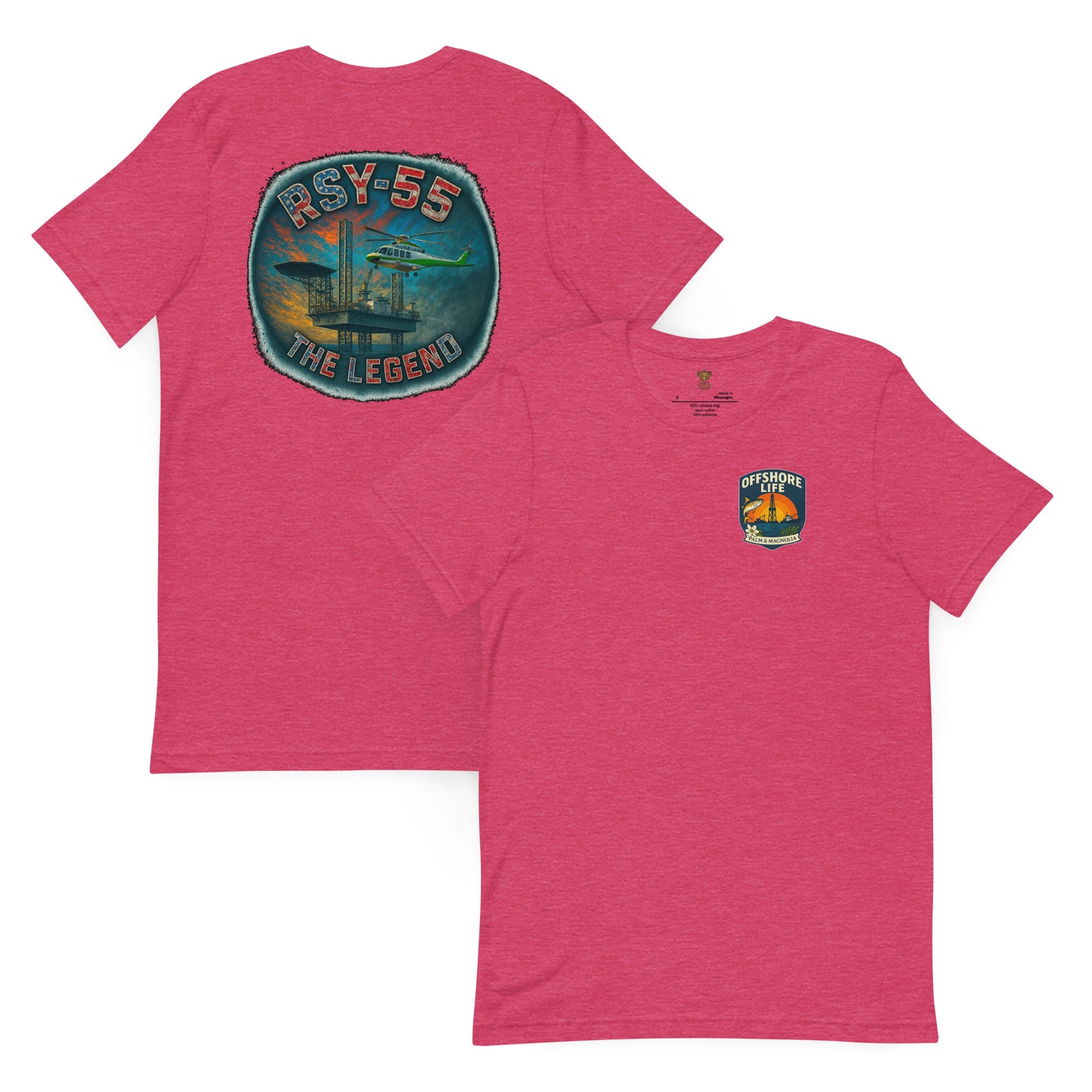 Lightweight unisex t-shirt made of soft cotton blend, featuring a relaxed fit and heather colors.