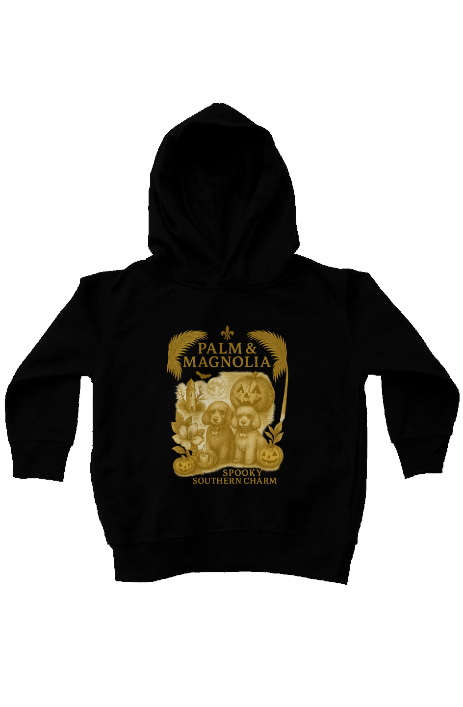 Spooky Southern Charm, Private Label Kids Fleece Hoodie