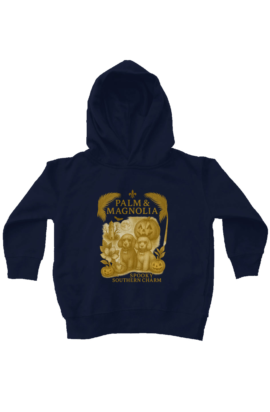 Spooky Southern Charm, Private Label Kids Fleece Hoodie