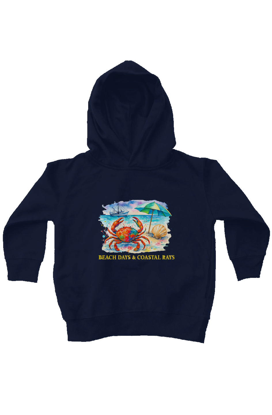 Sunny Days and Coastal Rays, Private Label, Kids Fleece Hoodie