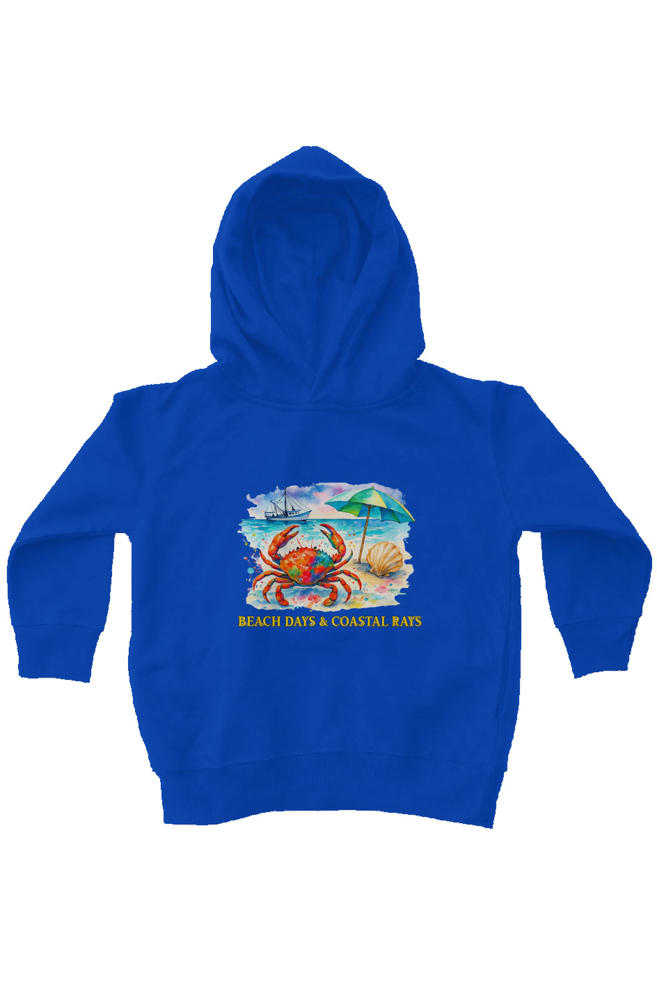 Sunny Days and Coastal Rays, Private Label, Kids Fleece Hoodie