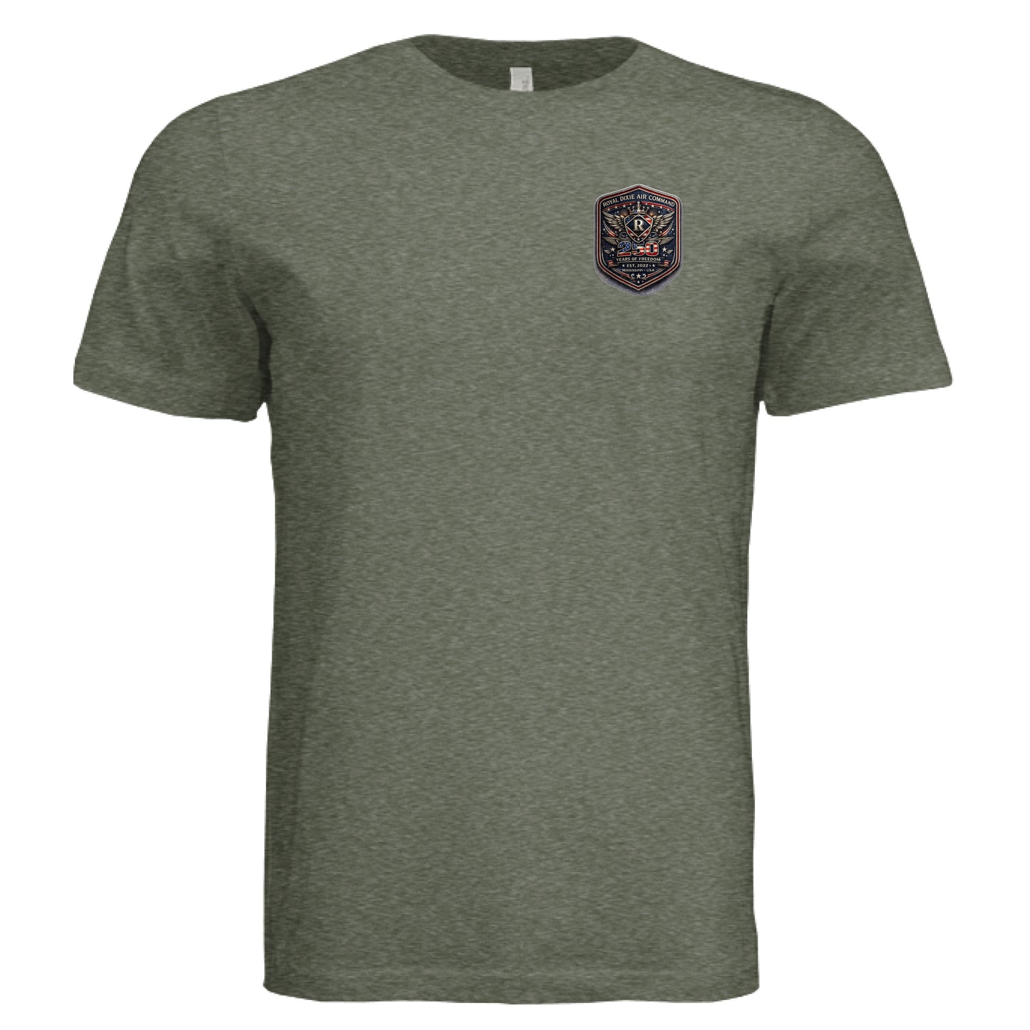 Military Green Triblend - FRONT